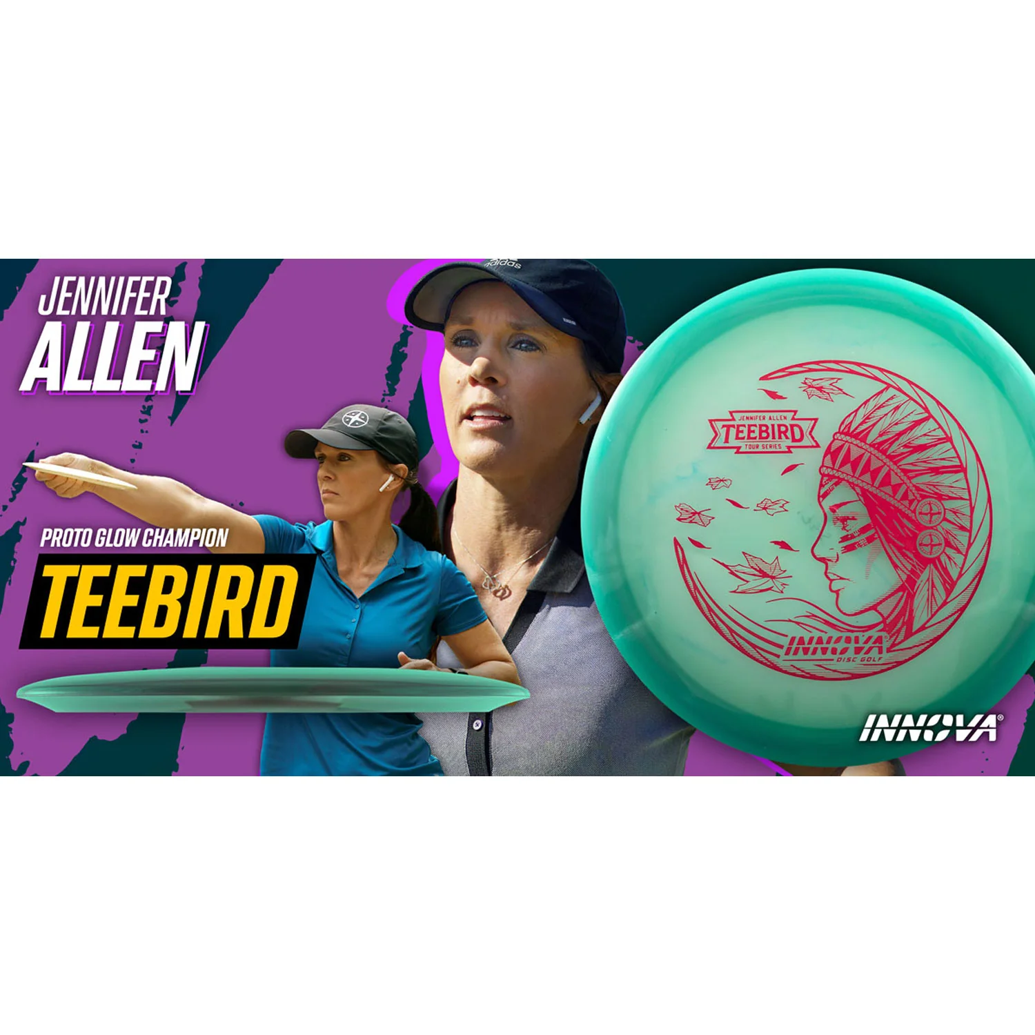 Innova Disc Golf Jennifer Allen Tour Series Proto Glow Champion Teebird 7/5/0/2 - Choose Exact Disc - Image 4