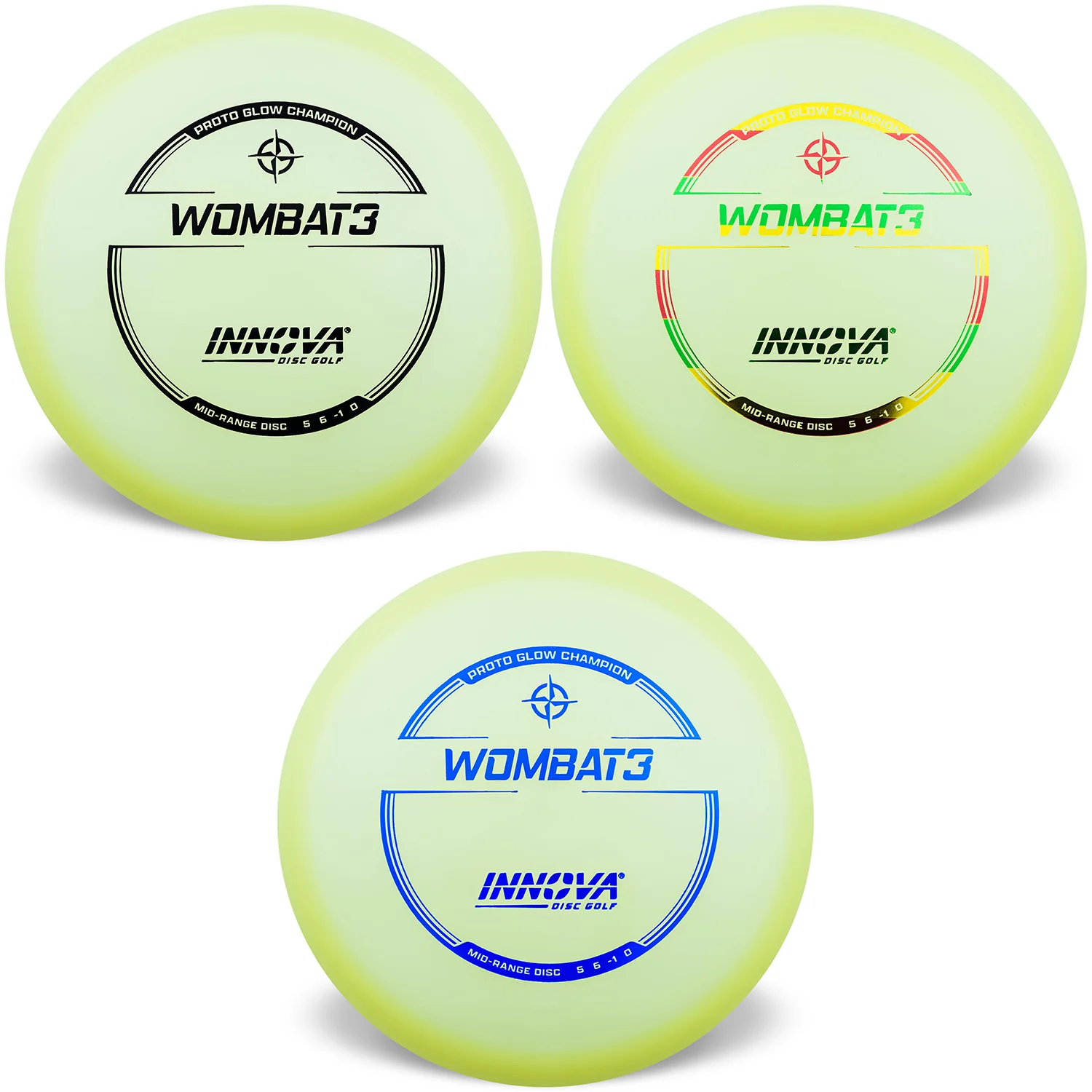Innova Disc Golf Proto Glow Champion Wombat3 Midrange 5/6/-1/0 - Choose Exact Disc