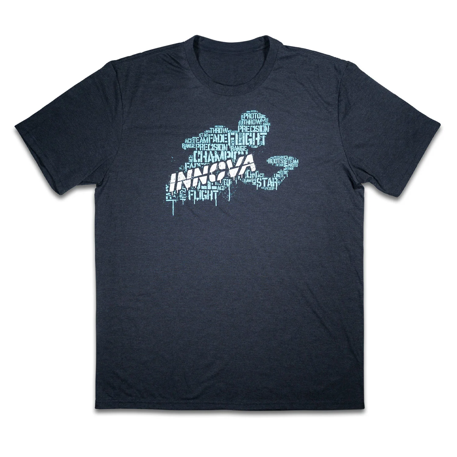 Innova Disc Golf T-Shirt Calvin Triblend Tee Black Frost