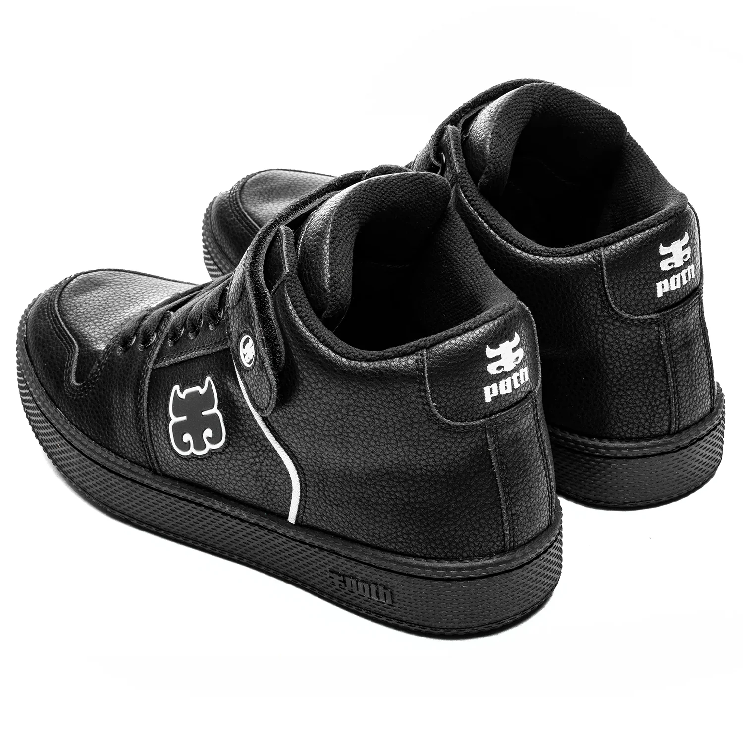 Ipath Skateboard Shoes Grasshopper Black Pebble Leather - Image 2