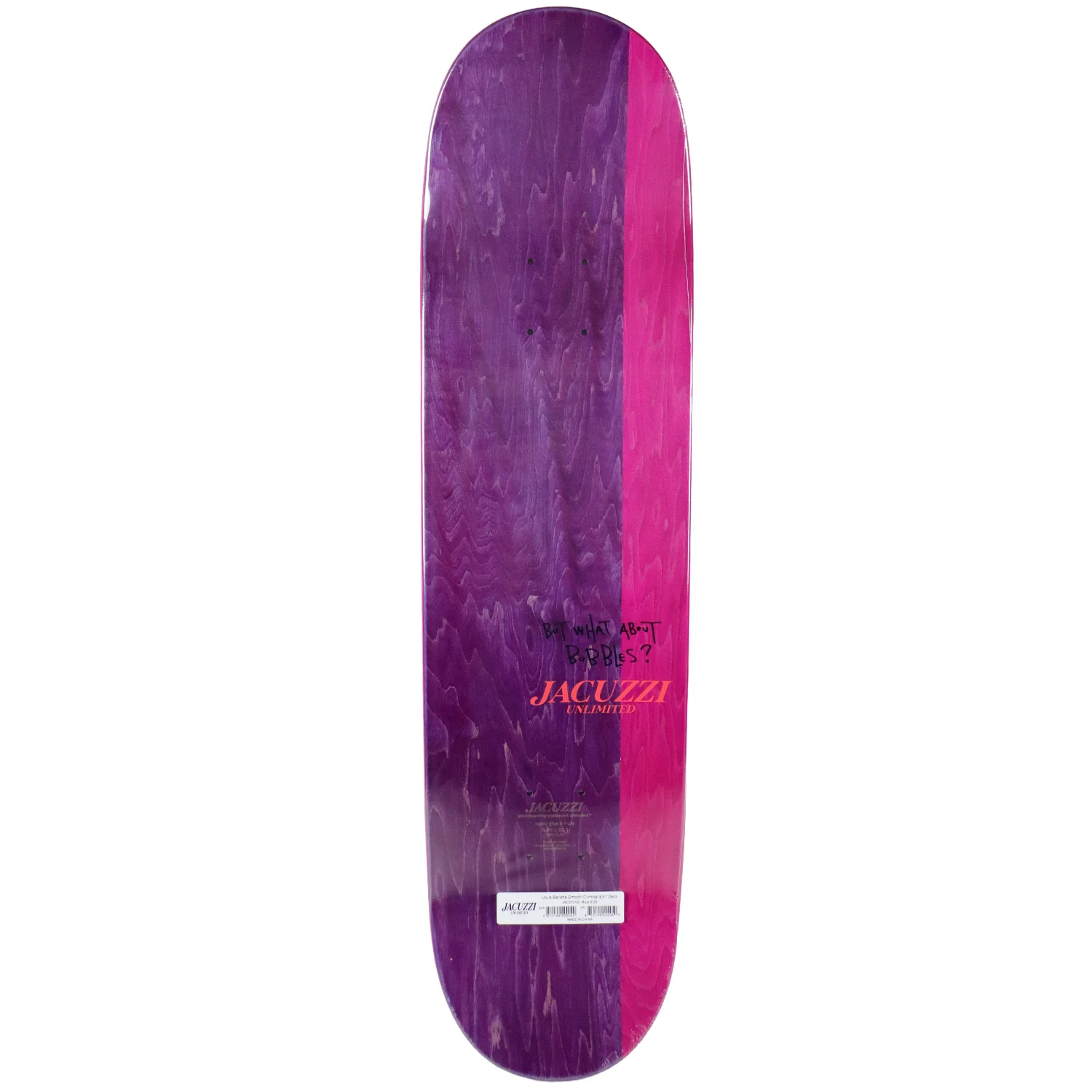 Jacuzzi Skateboard Complete Barletta Smooth Criminal 8.25" x 31.3" - Image 2