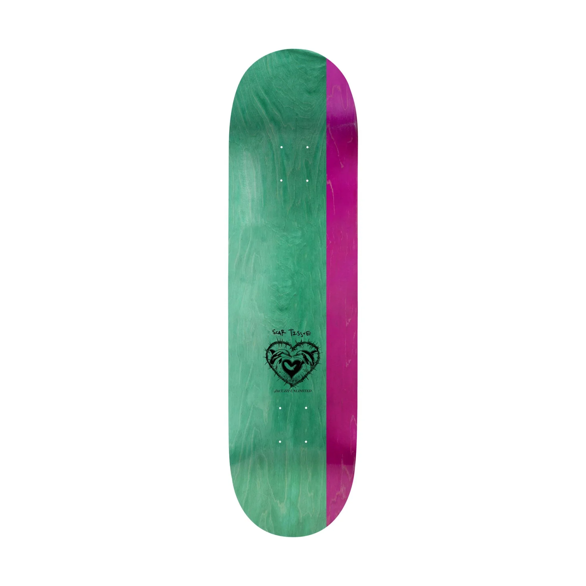 Jacuzzi Skateboard Complete Dolphin Logo Black 8.25" x 32" - Image 2