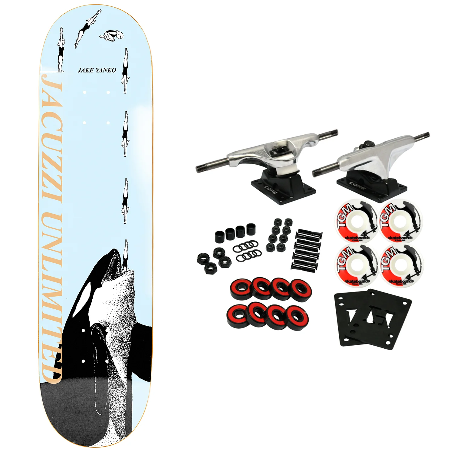 Jacuzzi Skateboard Complete Jake Yanko High Dive 8.75" x 31.95"