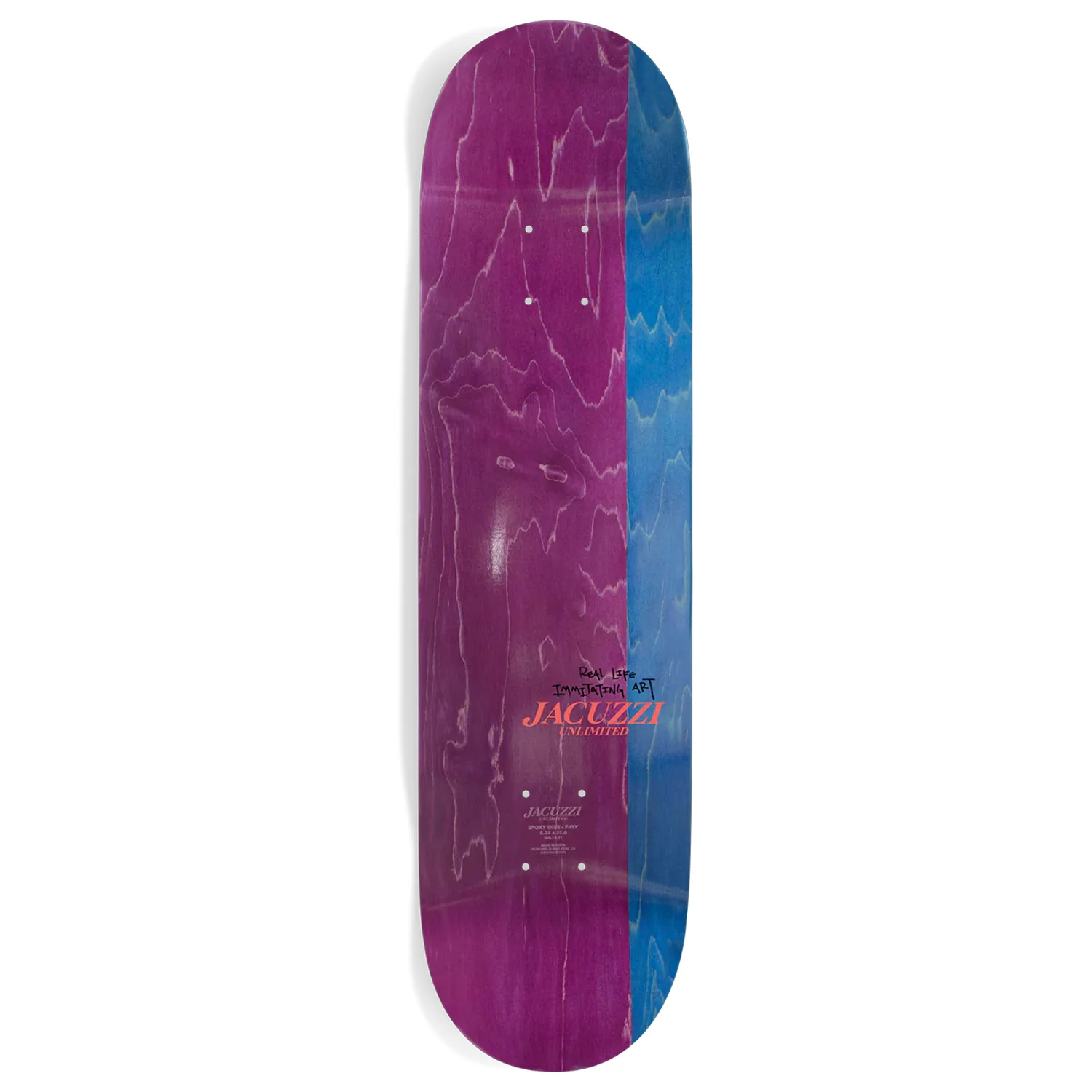 Jacuzzi Skateboard Complete Work Horse Light Blue 8.375" x 31.6" - Image 2