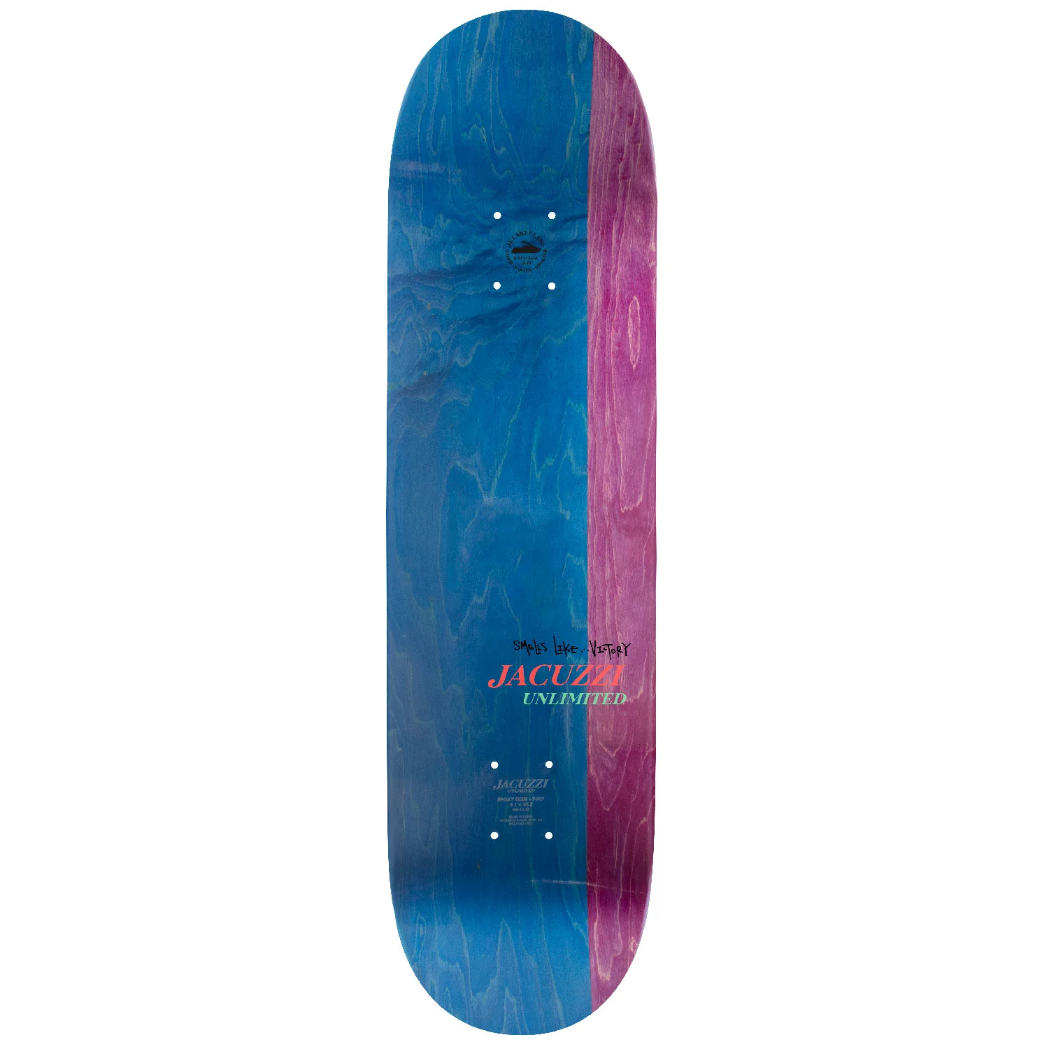 Jacuzzi Skateboard Deck Burnt Rubber Jet Ski 8.75" x 31.5" - Image 2