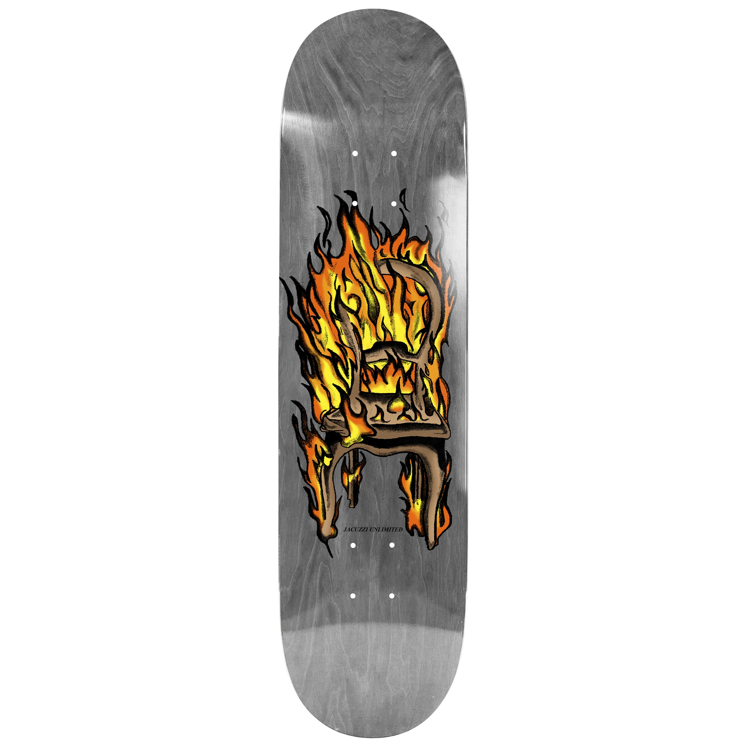 Jacuzzi Skateboard Deck Chair on Fire Twin Tail 8.5" x 32.325"