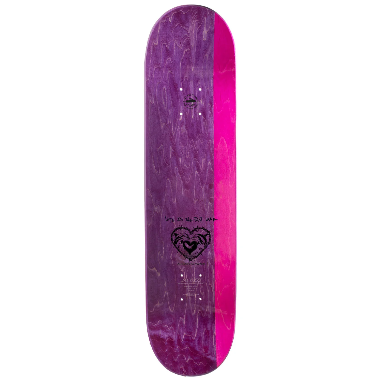 Jacuzzi Skateboard Deck Cowgirls Jet Ski Pink 8.5" x 31.5" - Image 2