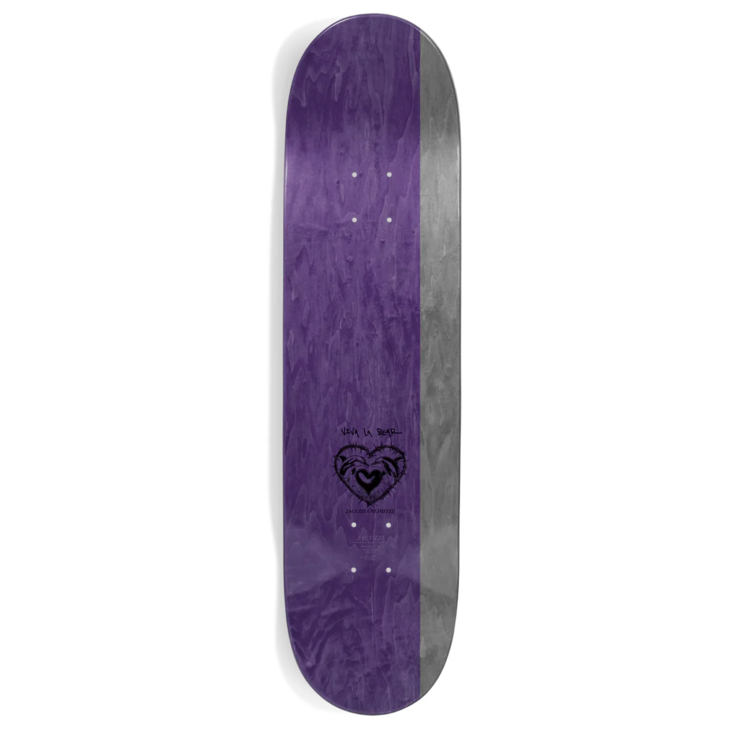 Jacuzzi Skateboard Deck John Dilo Evil  White 7.75" x 31.13" - Image 2