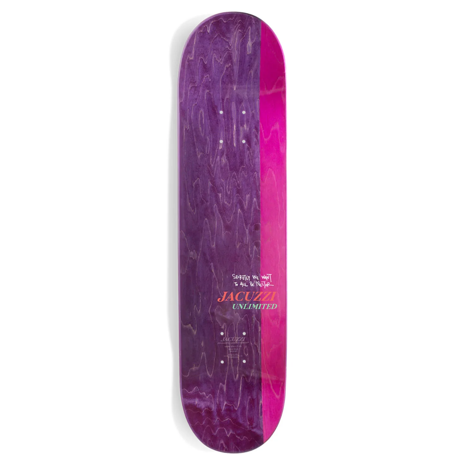 Jacuzzi Skateboard Deck Judkins T4 8.0" x 31.6" - Image 2