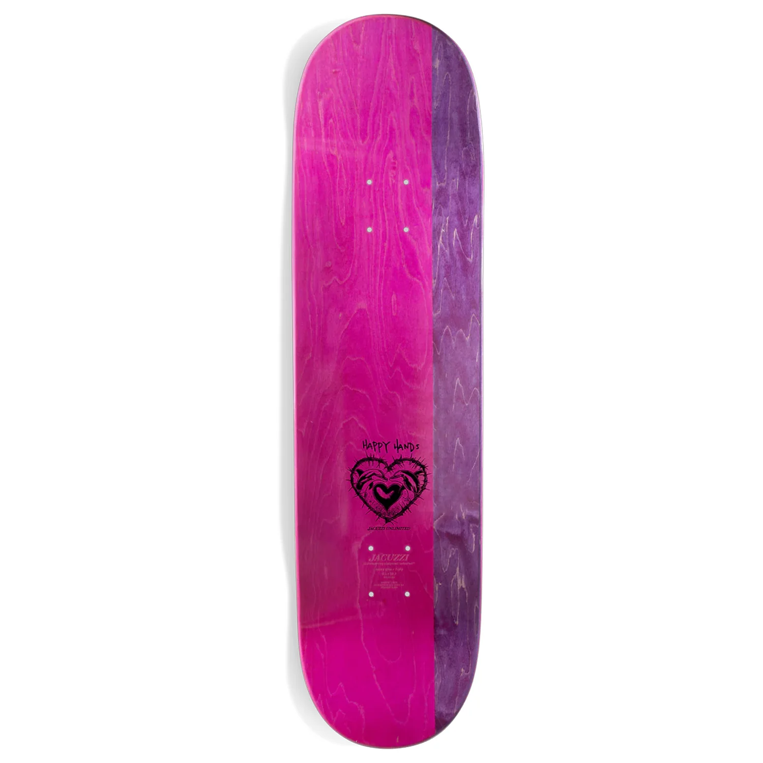 Jacuzzi Skateboard Deck Rainbow Hands Jet Ski White 8.75" x 31.5" - Image 2