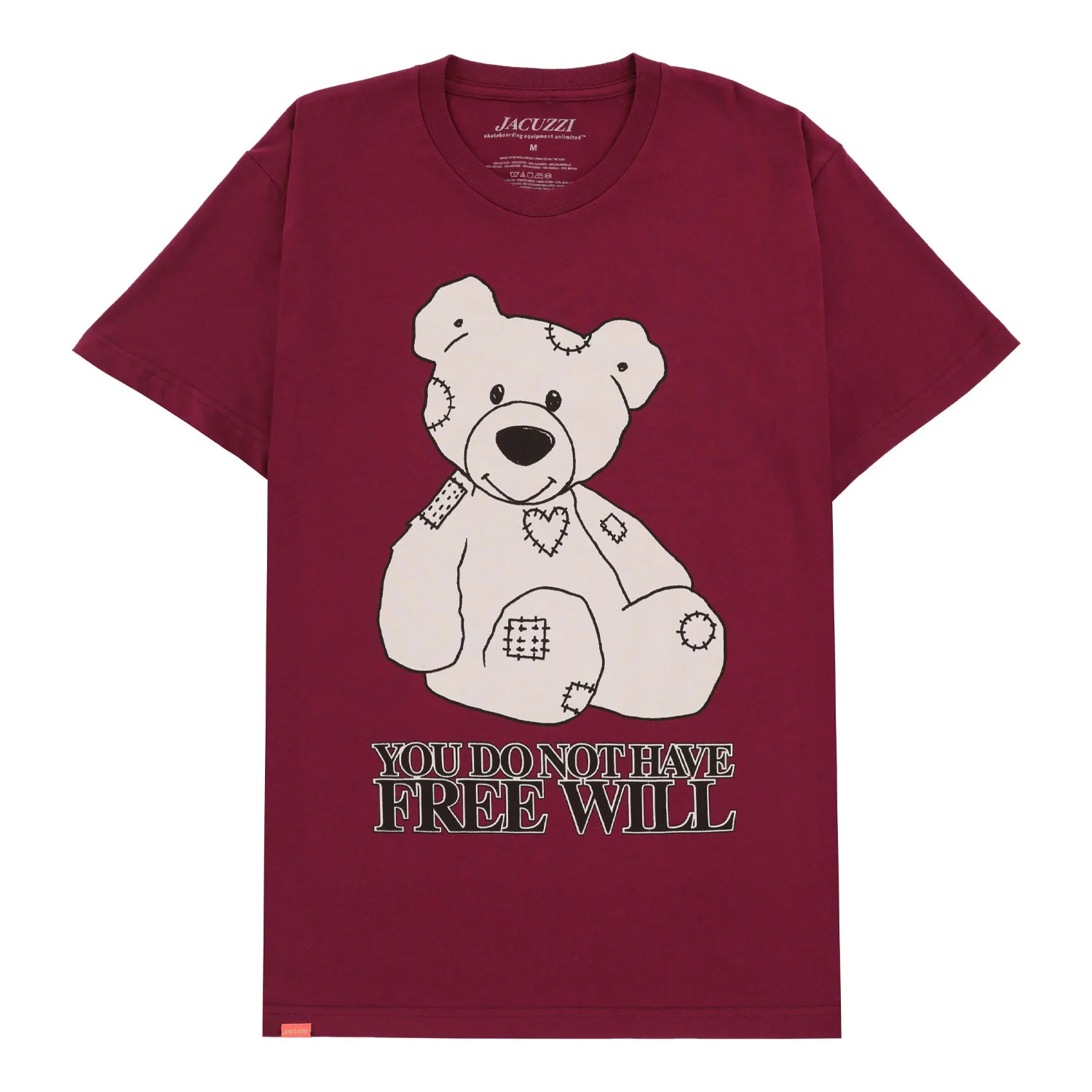 Jacuzzi Skateboards Shirt Free Will Berry