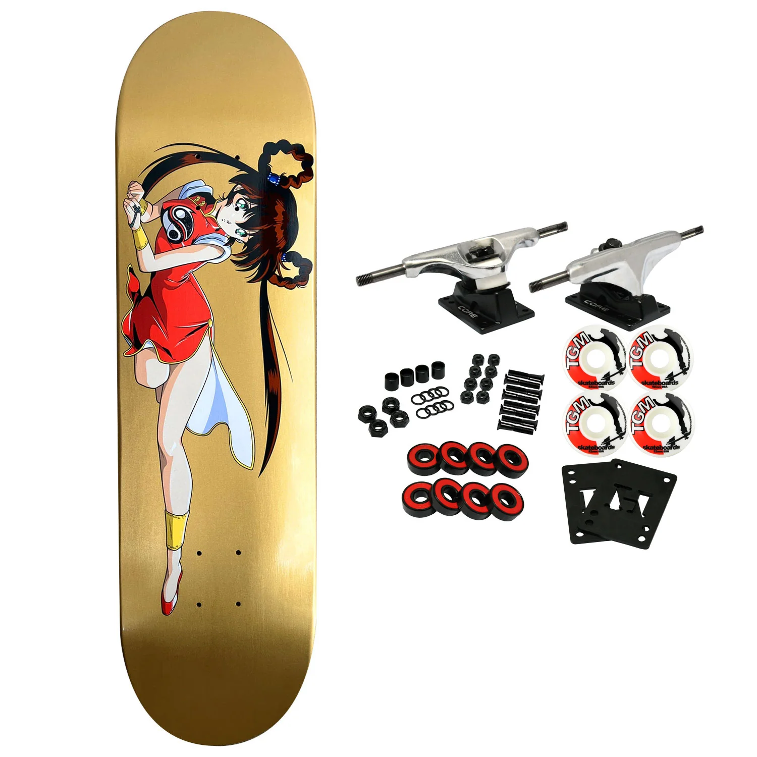 JK Industries Skateboard Complete Yoko 8.5" (Hook Ups)