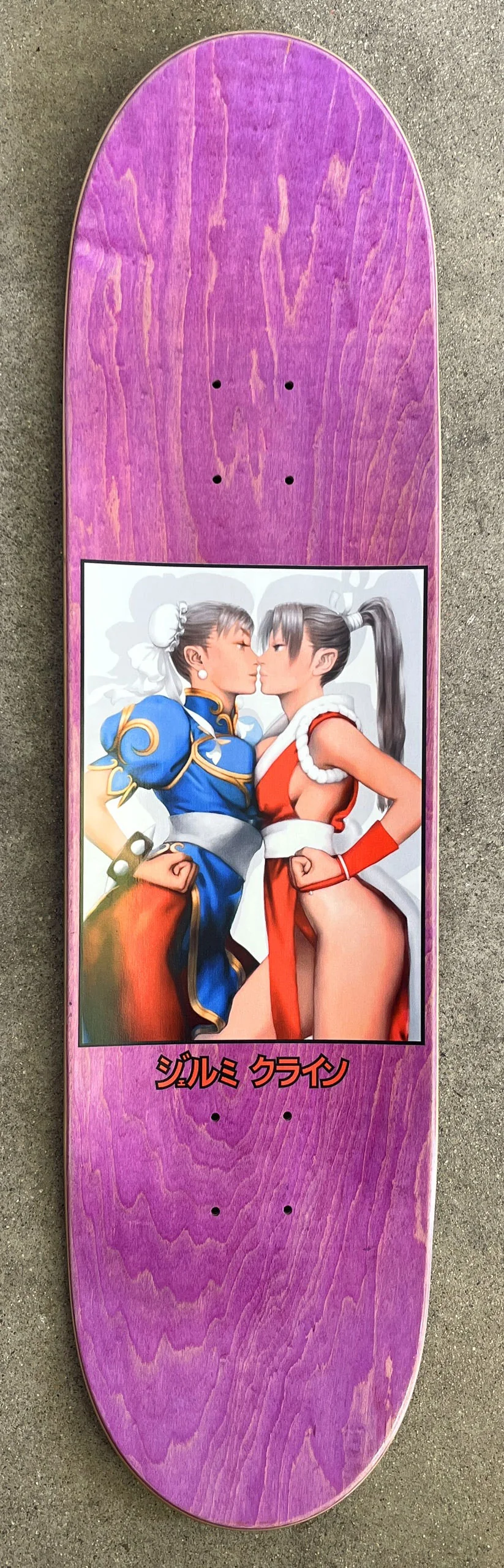 JK Industries Skateboard Deck Chun II Vs Mai 8.5" (Assorted Colors) Hook Ups - Image 3