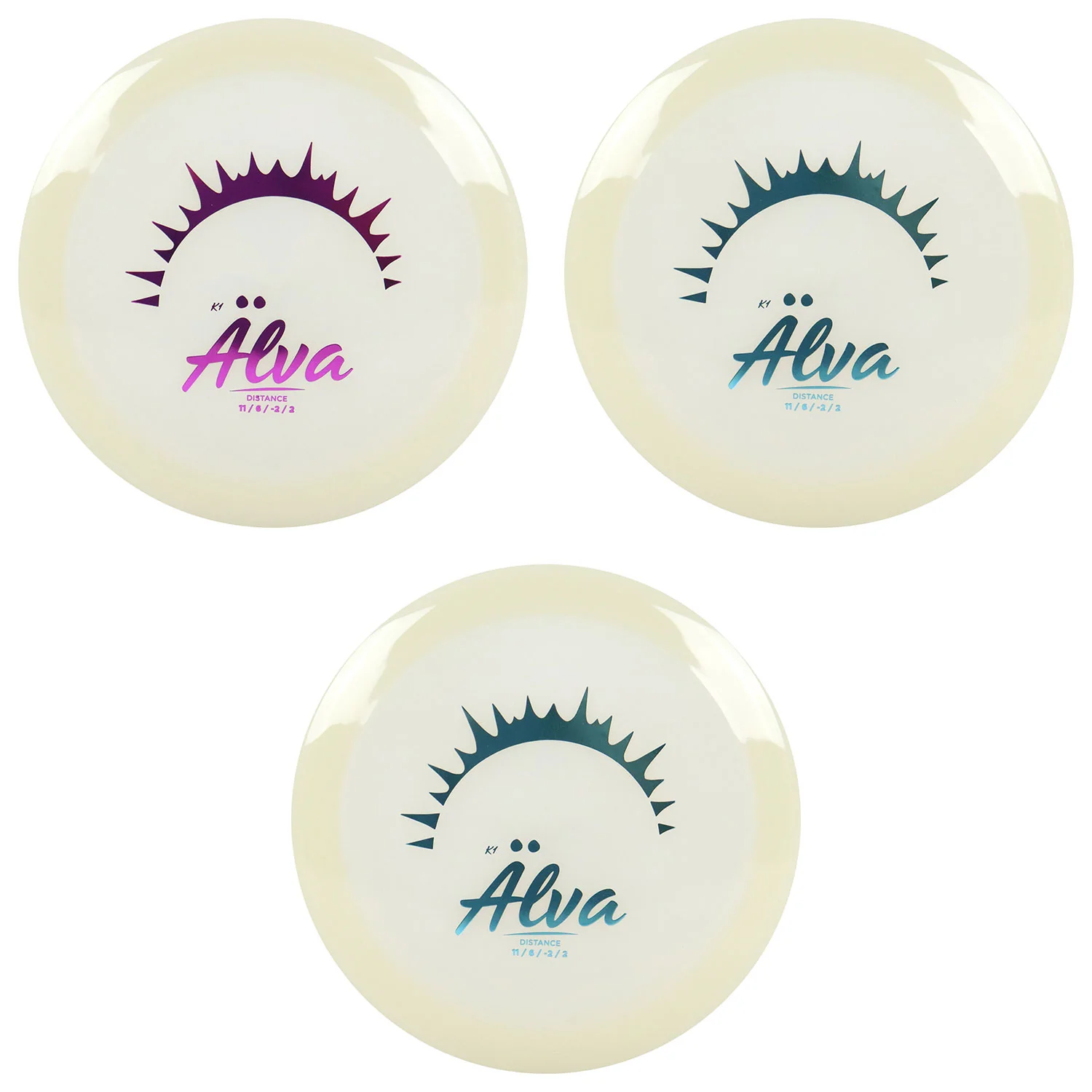 Kastaplast Disc Golf K1 Glow Alva Distance Driver 11/6/-2/2 - Choose Exact Disc