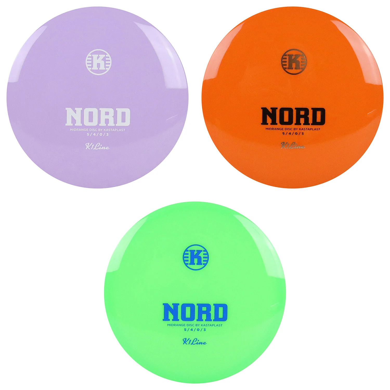 Kastaplast Disc Golf K1 Nord Midrange Disc 5/4/0/3 - Choose Exact Disc