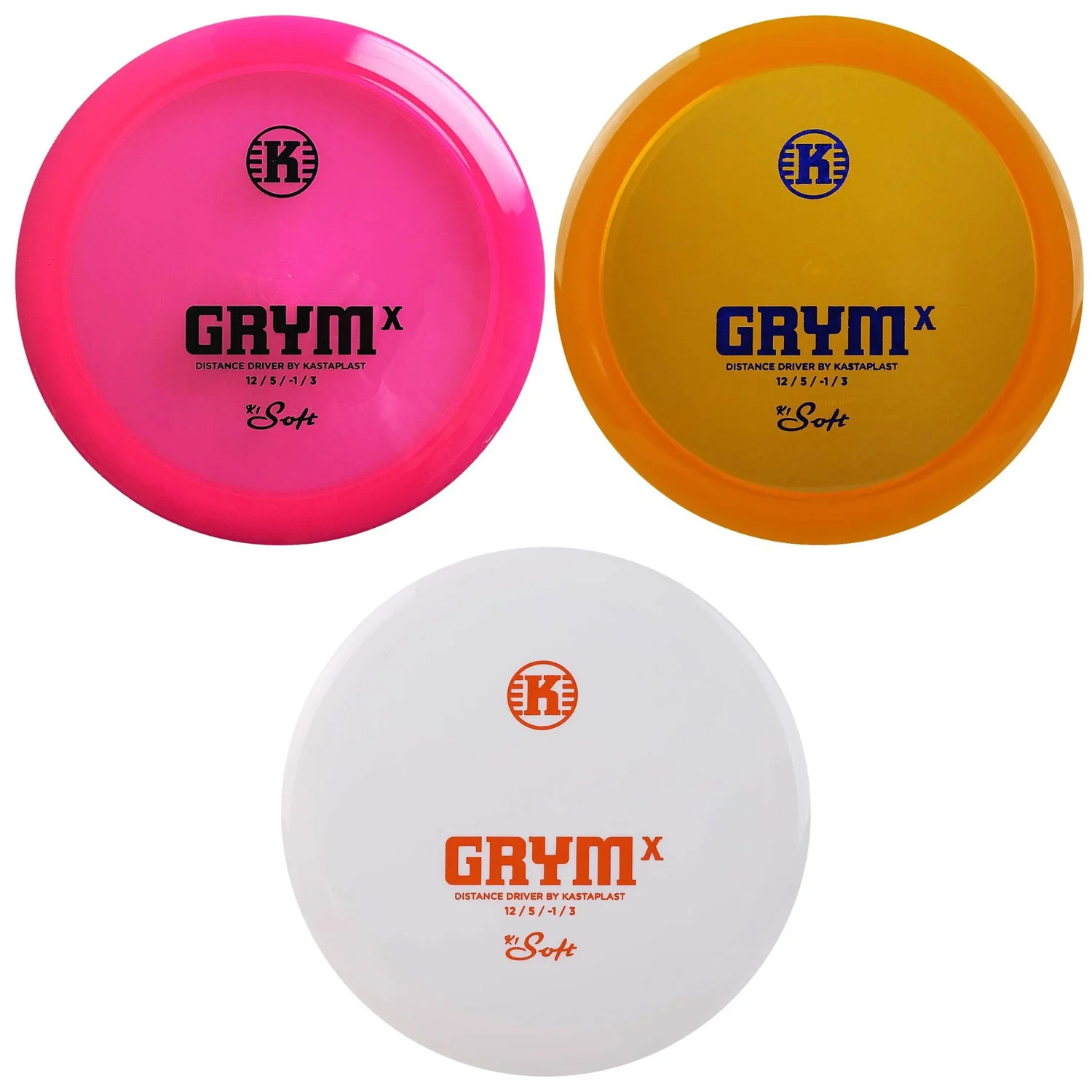 Kastaplast Disc Golf K1 Soft Grym X Distance Driver 12/5/-1/3 -Choose Exact Disc