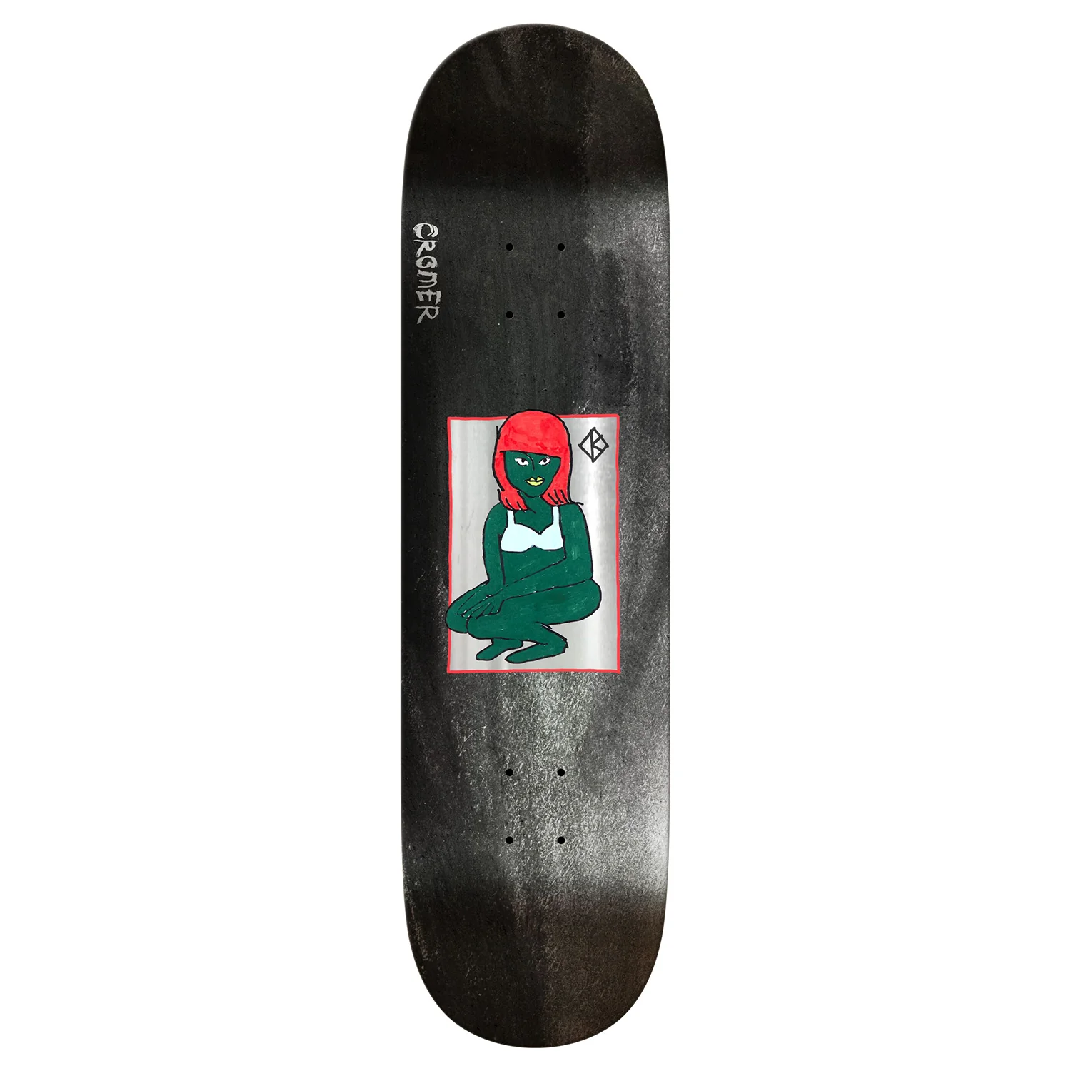 Krooked Skateboard Complete Cromer The Green Lady DBX 8.25" x 32" - Image 2