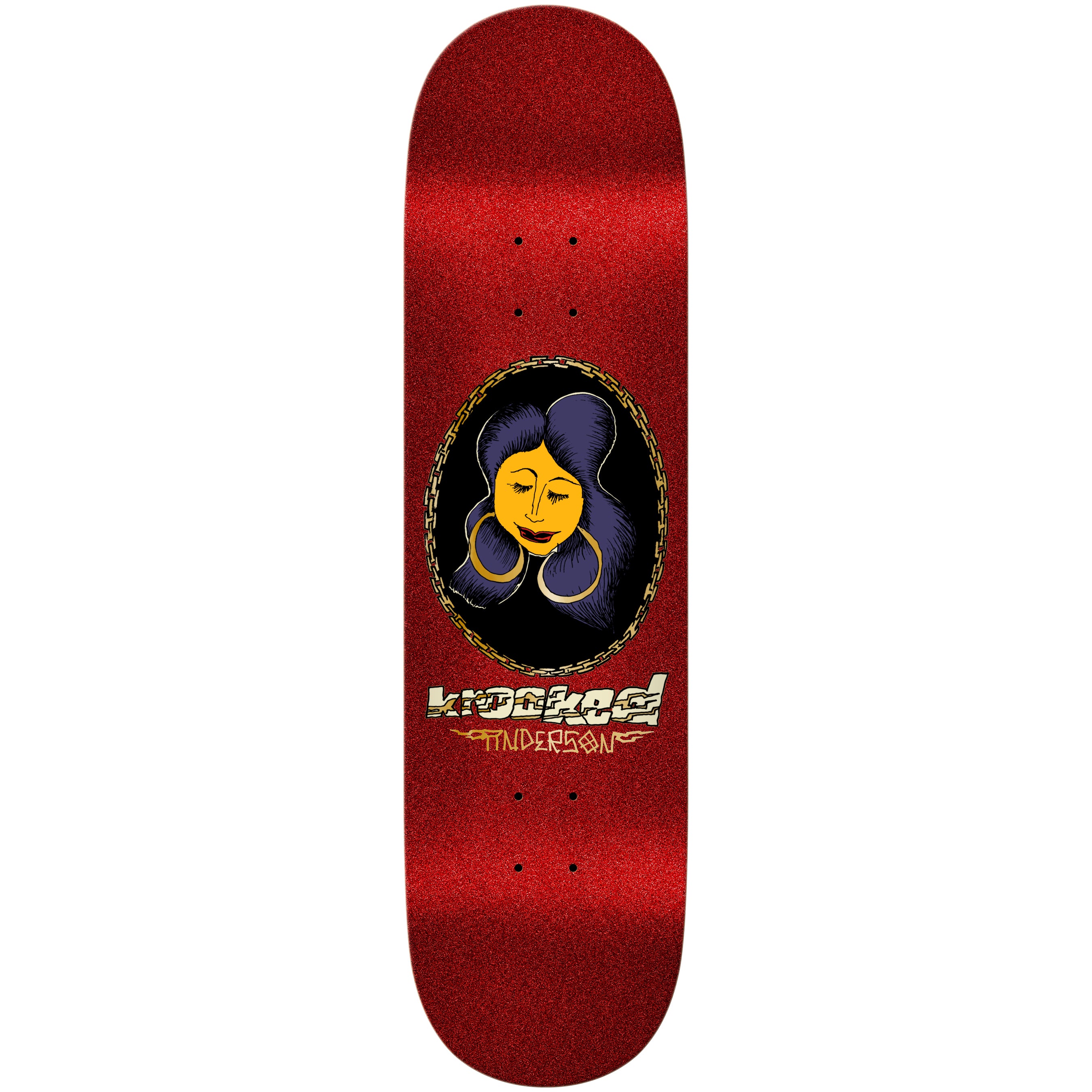 Krooked Skateboard Complete Manderson Chain Frame DBX 8.38" x 32.25" - Image 2