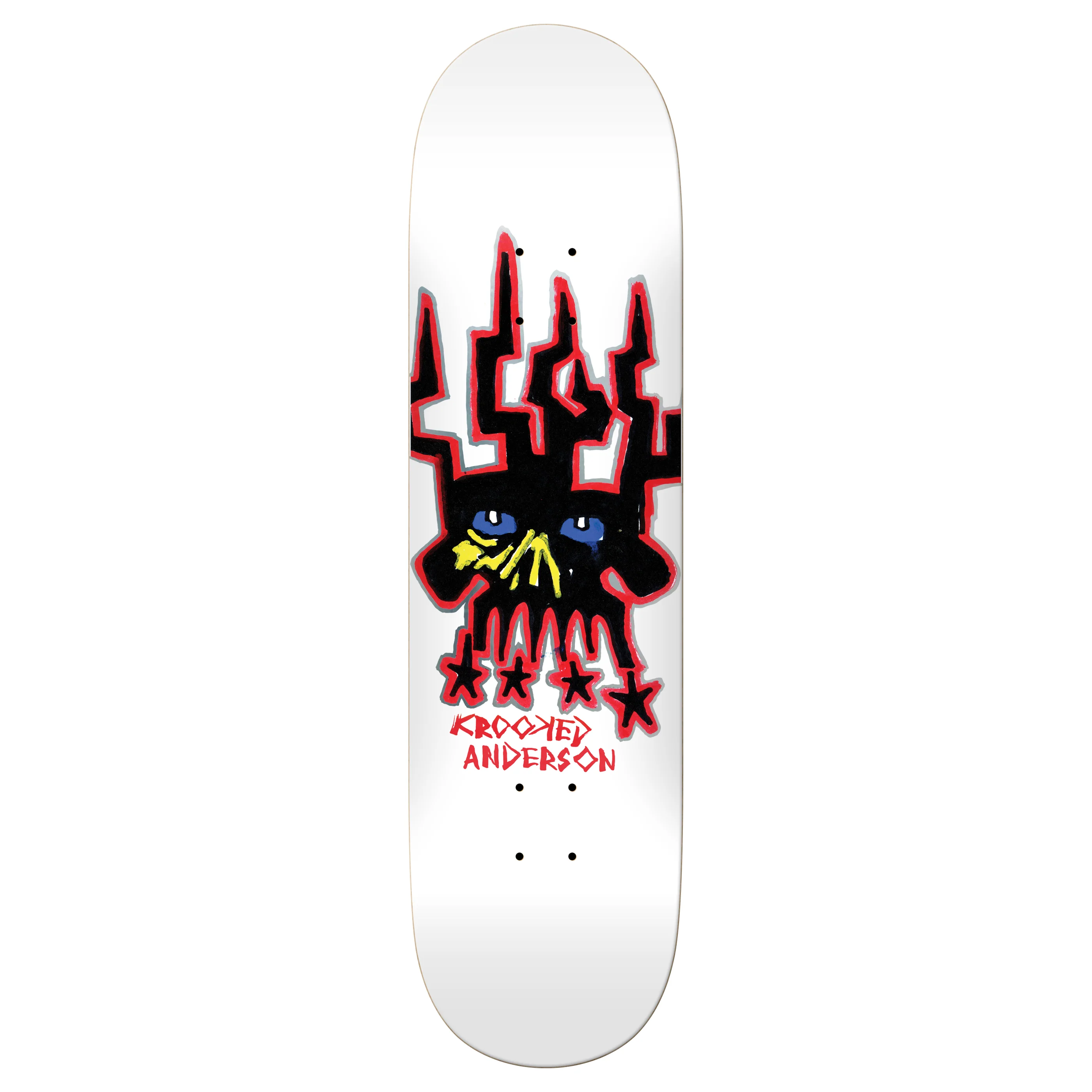 Krooked Skateboard Complete Manderson Skull King 8.38" x 32" - Image 2