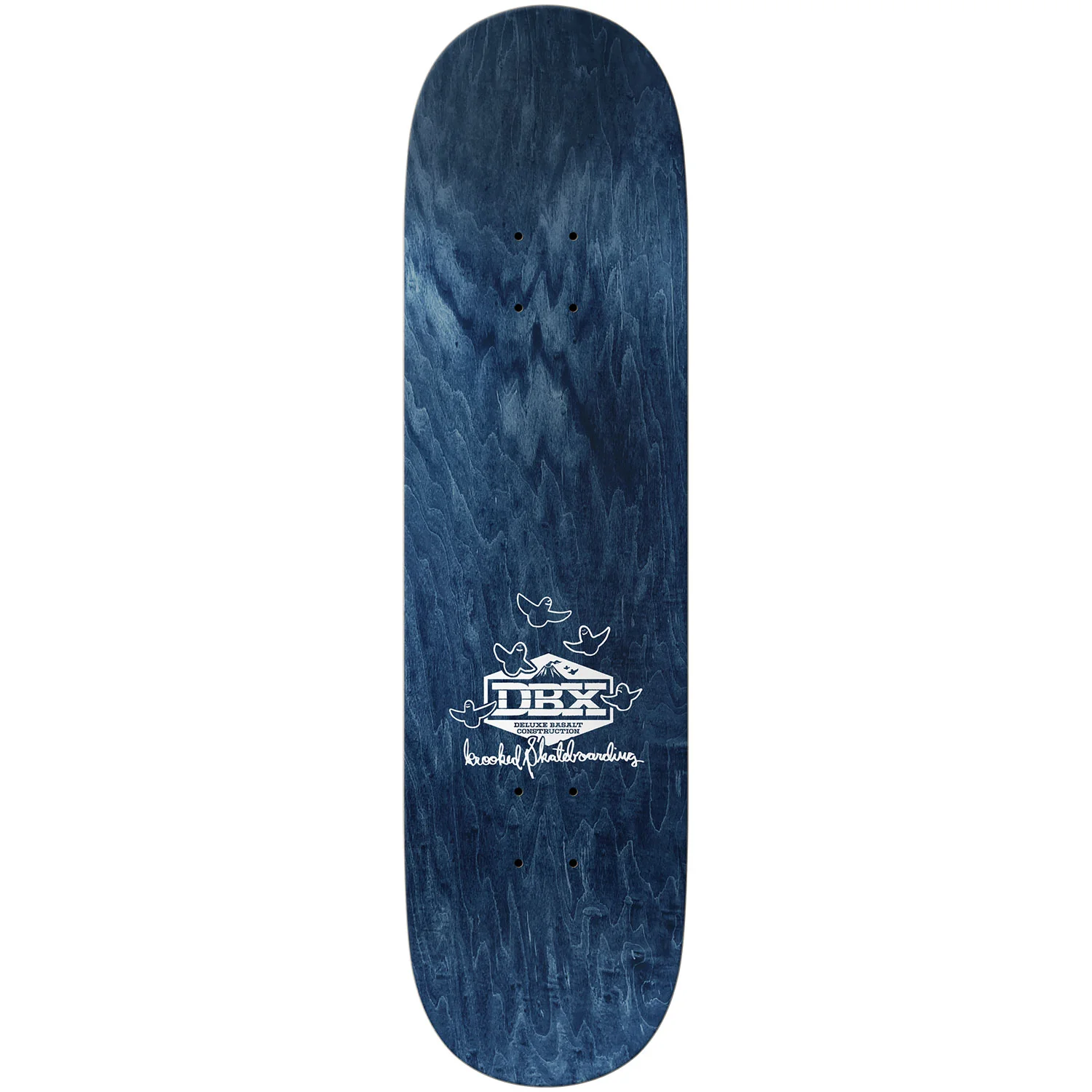 Krooked Skateboard Deck Basalt DBX Eyes 8.5" x 31.8" Wine - Image 2