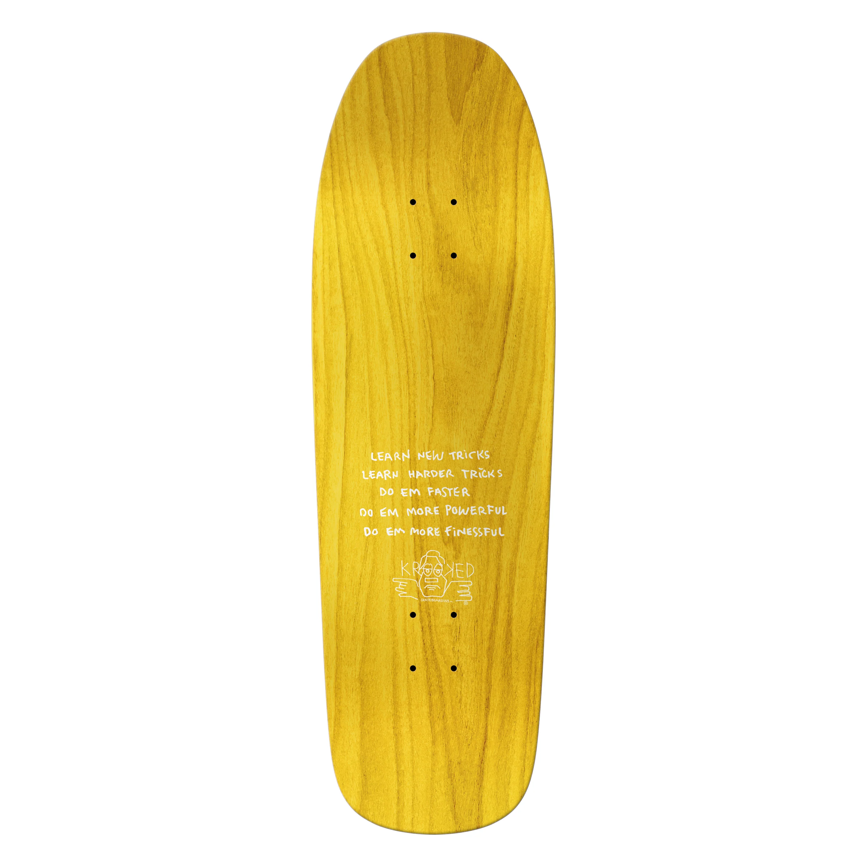 Krooked Skateboard Deck Gonz Hard2Hitt 9.81" x 32.06" - Image 2