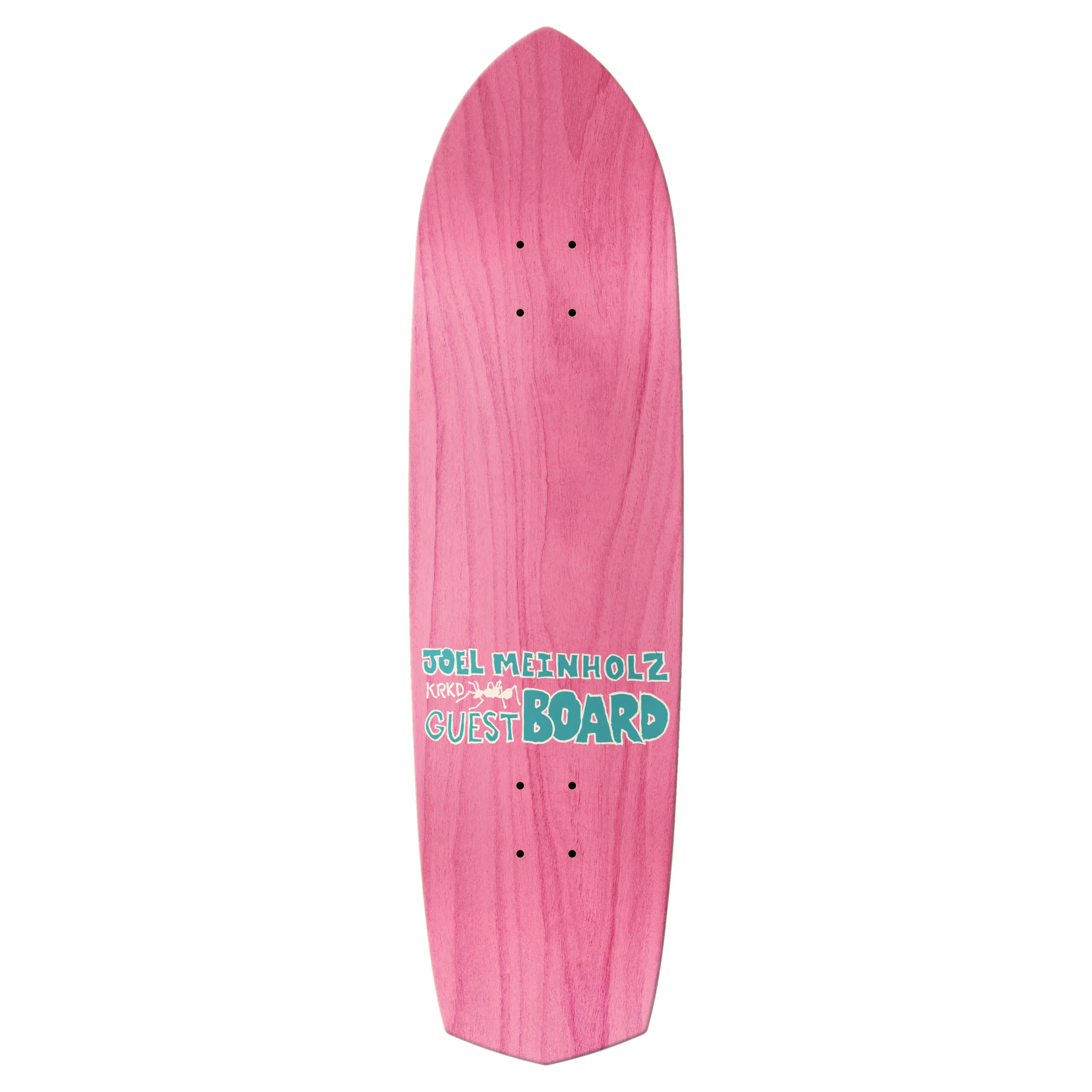 Krooked Skateboard Deck Joel Meinholz Zig Zagger Light Blue 8.62" x 32.18" - Image 2