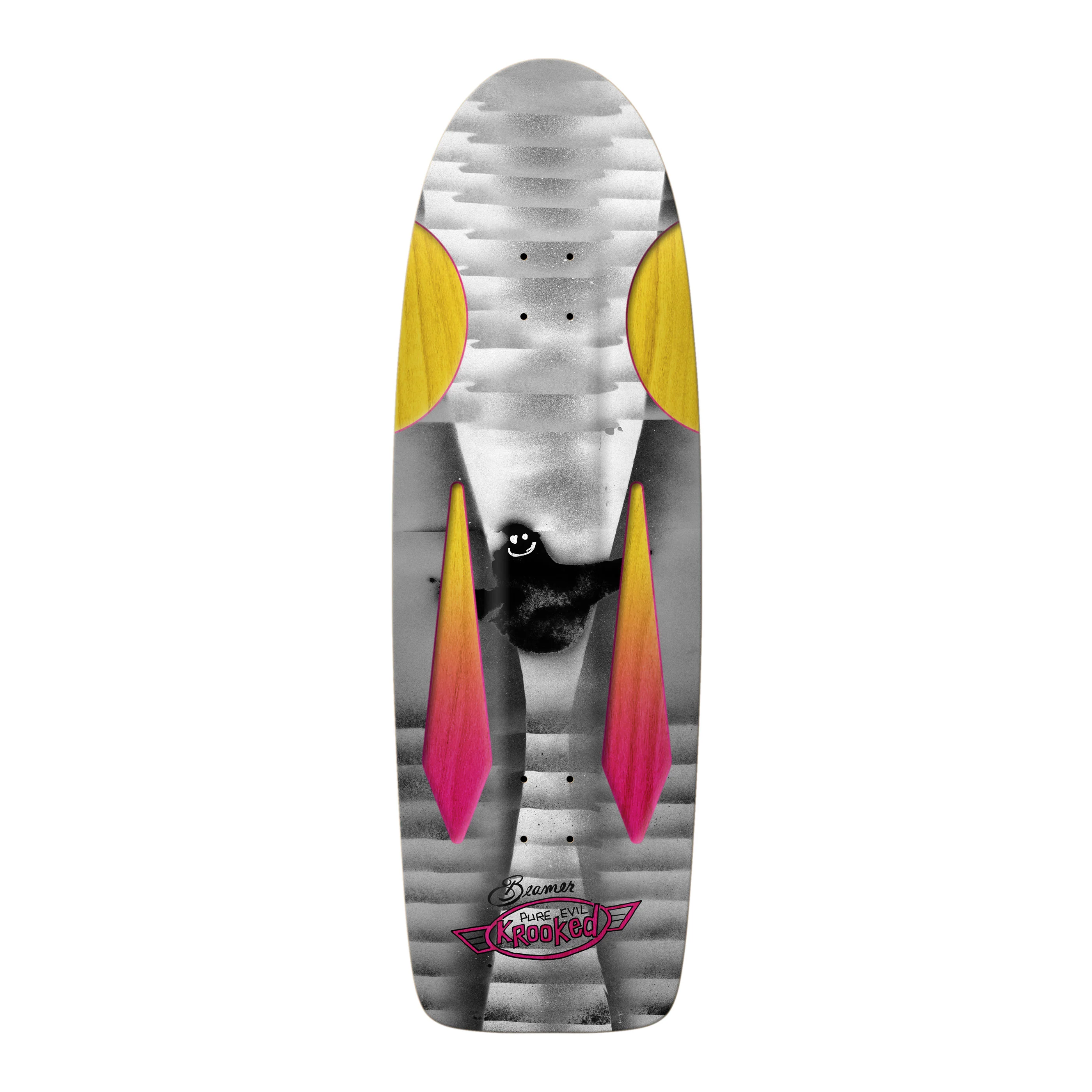 Krooked Skateboard Deck Mark Gonzales Pure Evil Bird Beamer 2 10.75" x 34"