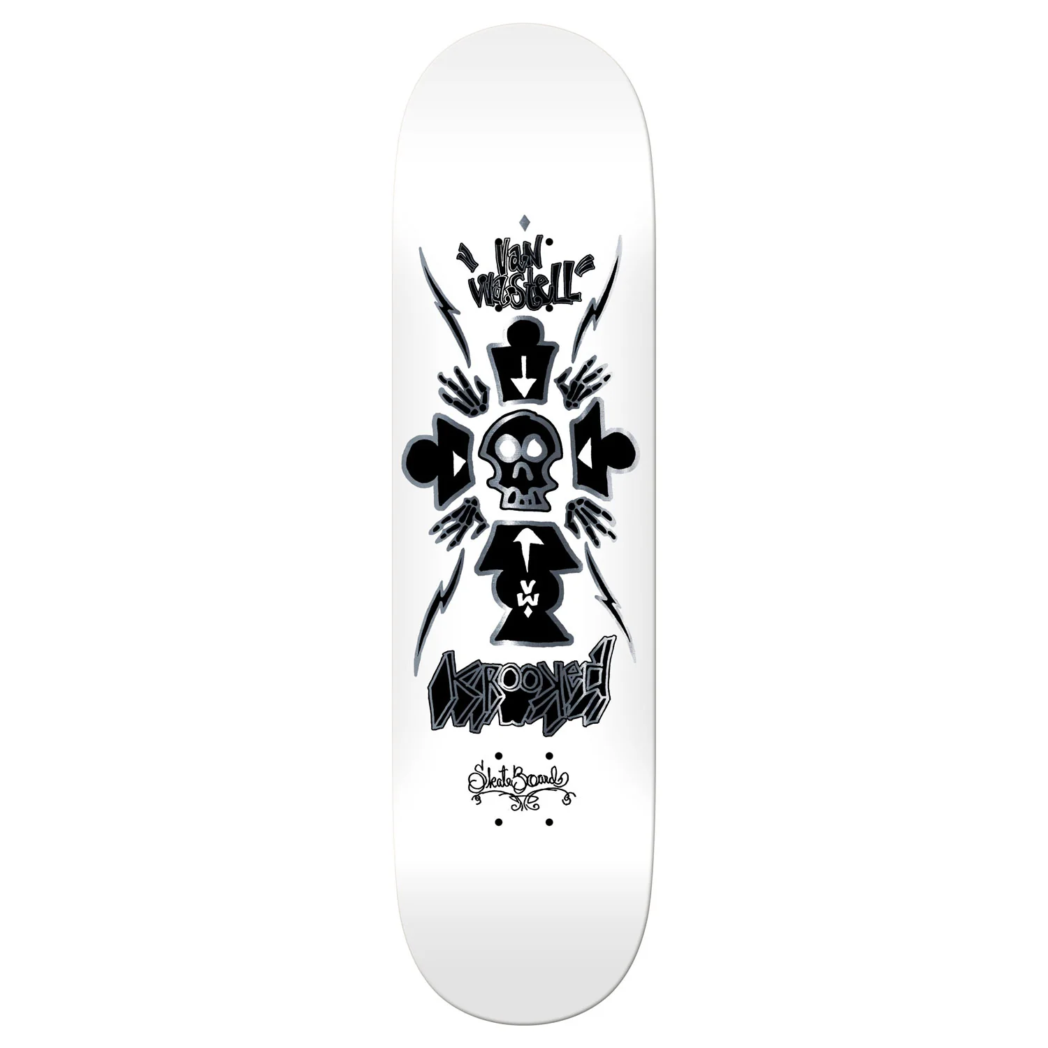 Krooked Skateboard Deck Wastell Redux True Fit 8.25" x 31.5"