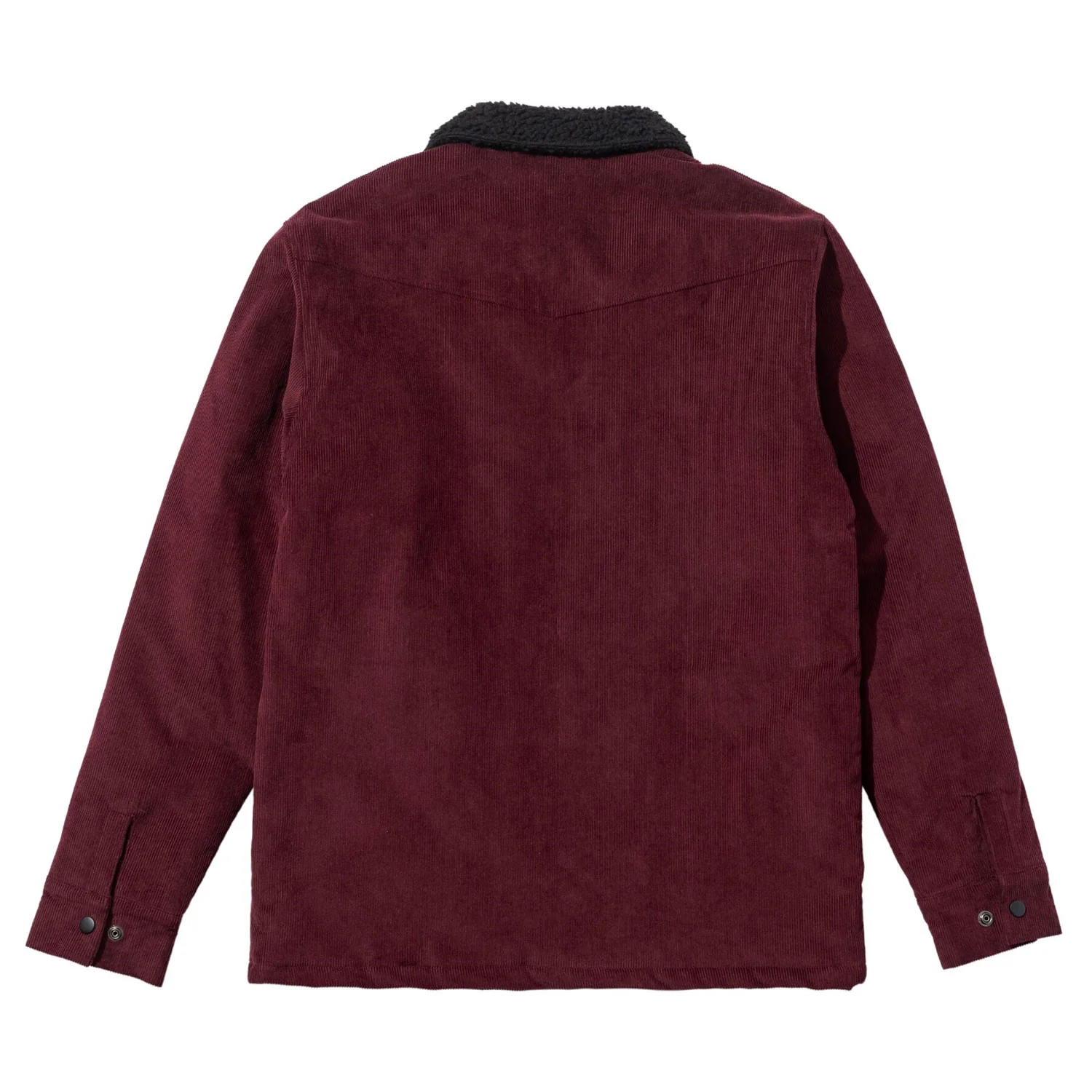 Krooked Skateboards Coat Skript Corduroy Jacket Burgundy - Image 2