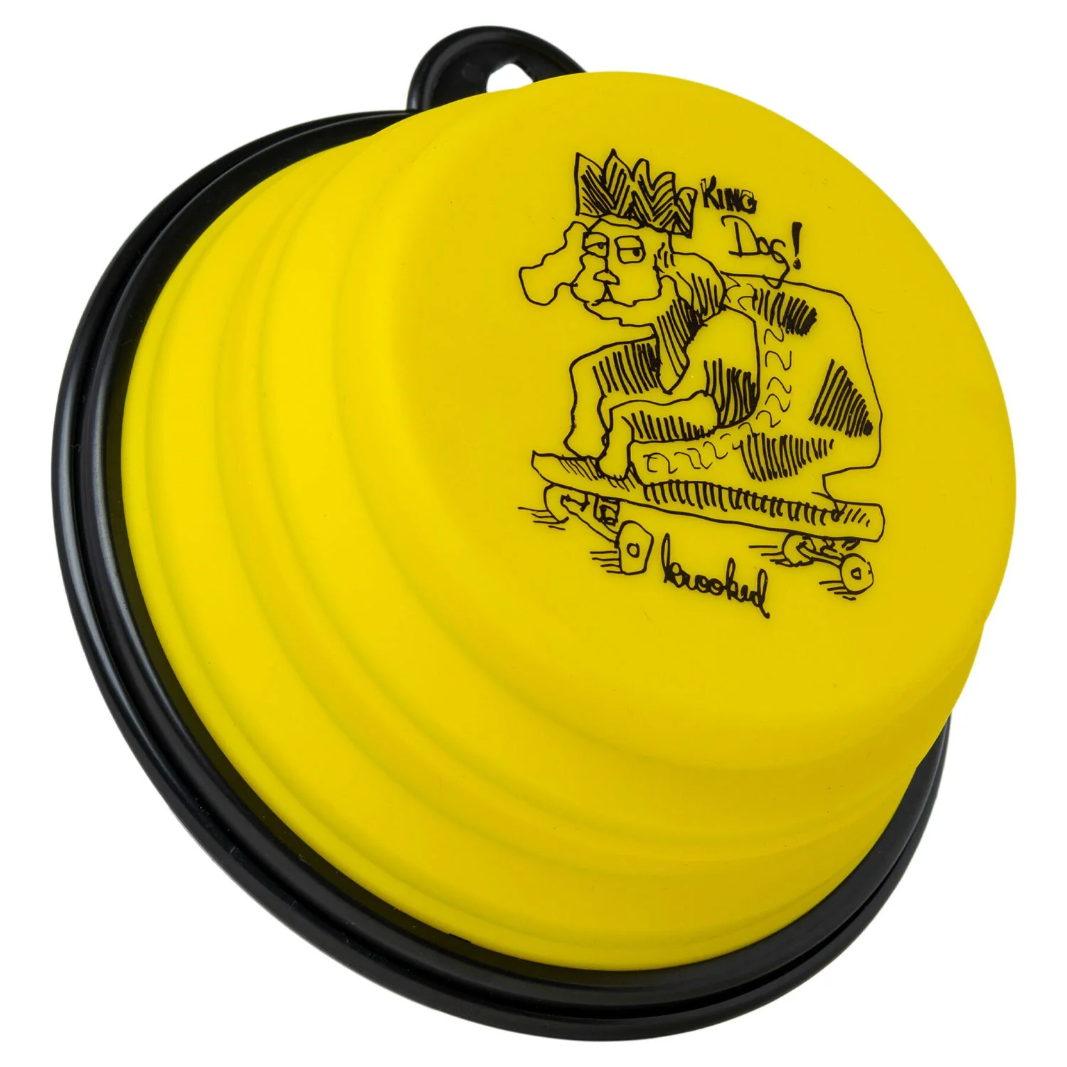 Krooked Skateboards Dog Bowl King Yellow/Black - Image 2