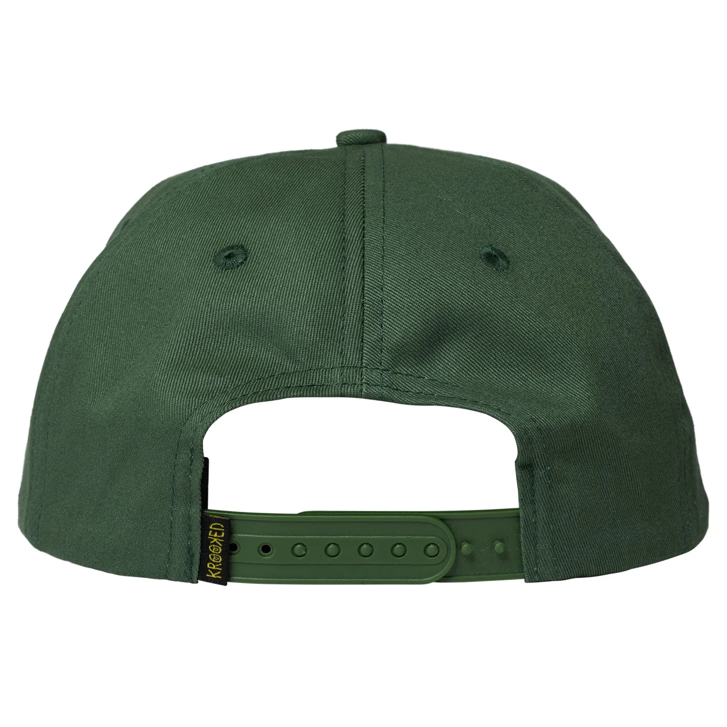 Krooked Skateboards Hat Eyes Snapback Dark Green - Image 2