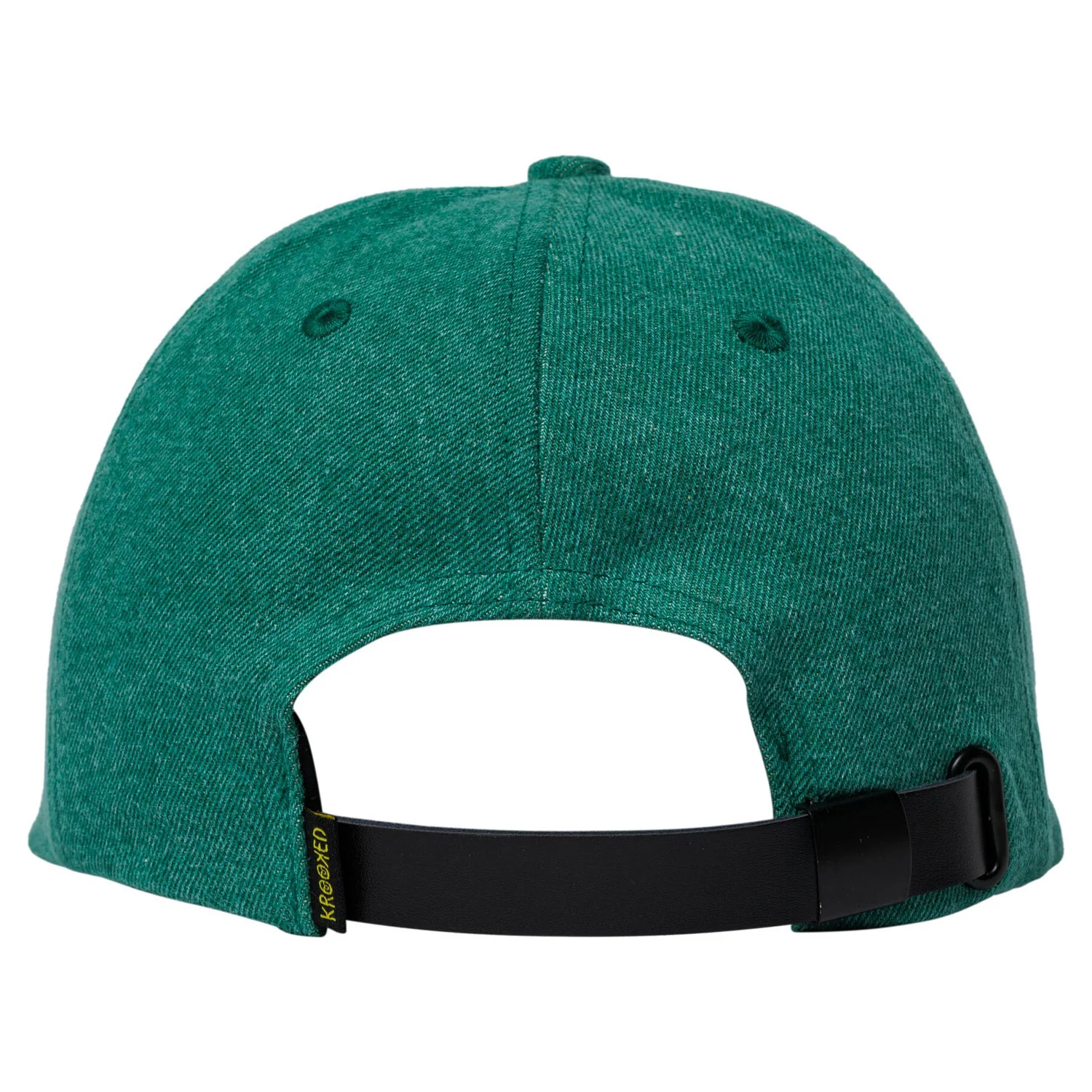 Krooked Skateboards Hat Eyes Strapback Green Denim - Image 2