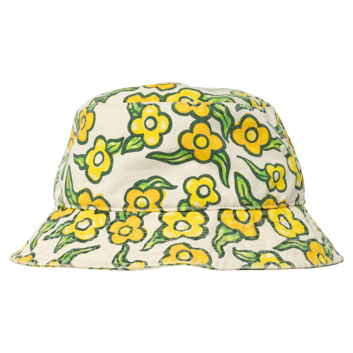 Krooked Skateboards Hat Flowers Bucket Natural - Image 2