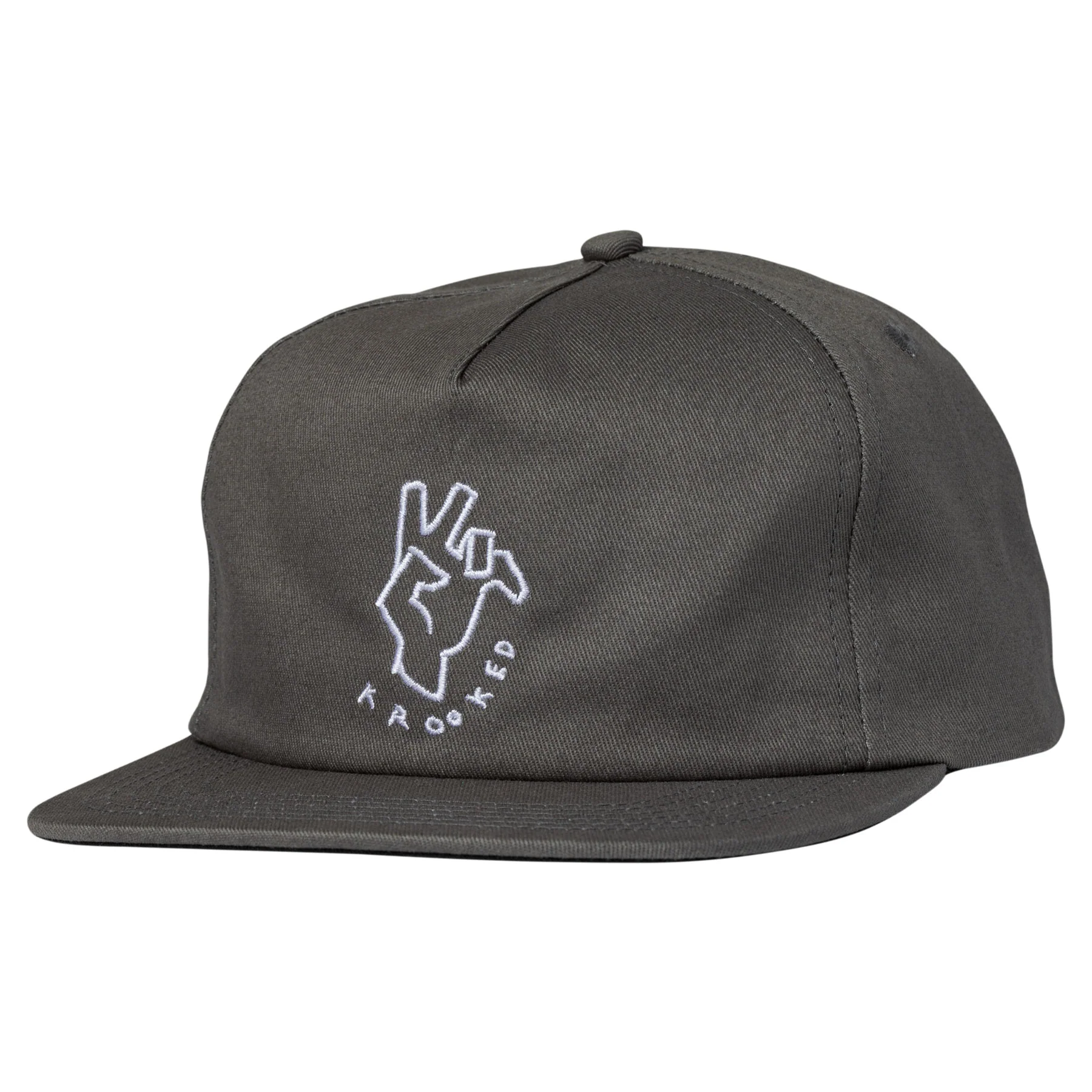 Krooked Skateboards Hat Handy Snapback Charcoal