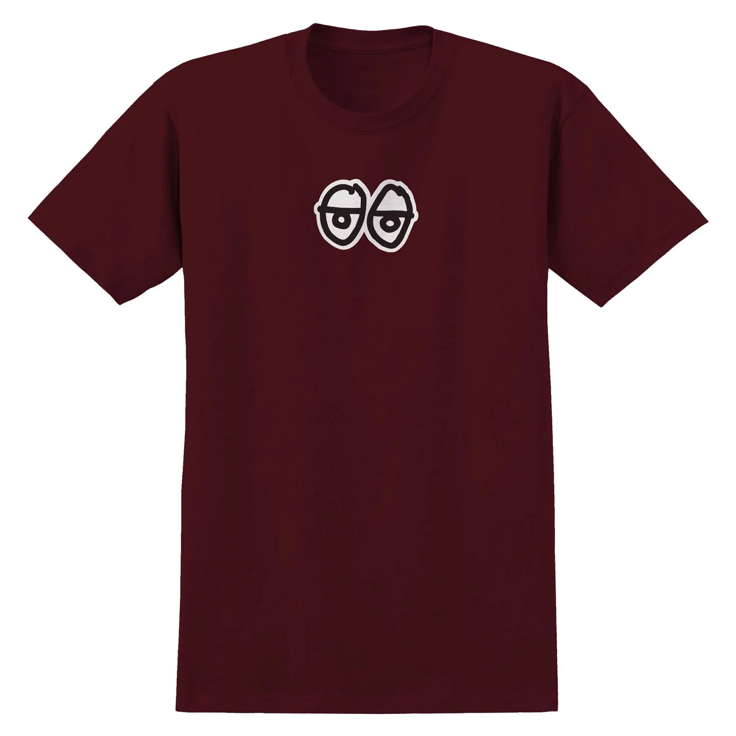 Krooked Skateboards Shirt Eyes Burgundy/Black/White