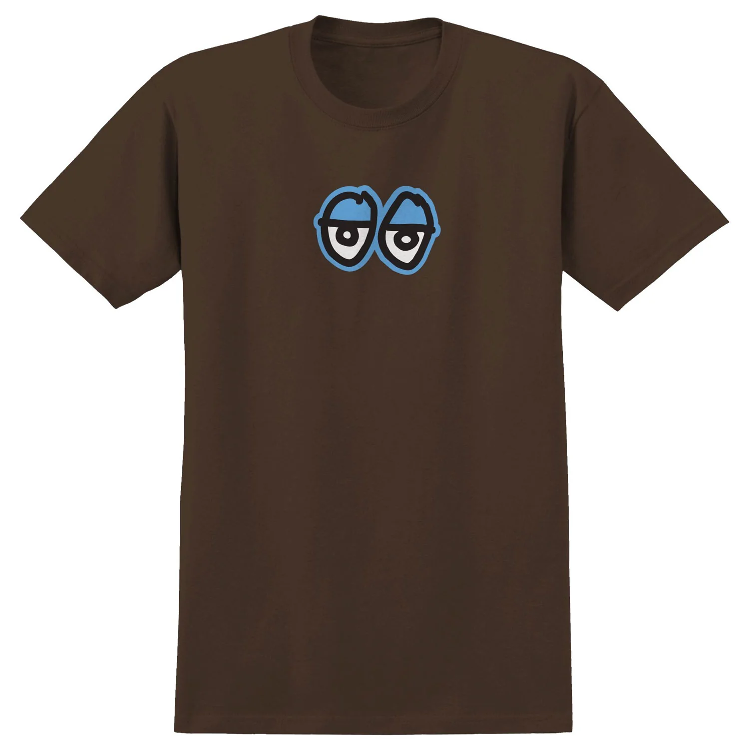Krooked Skateboards Shirt Eyes Large Brown/Blue/Black/White Brown