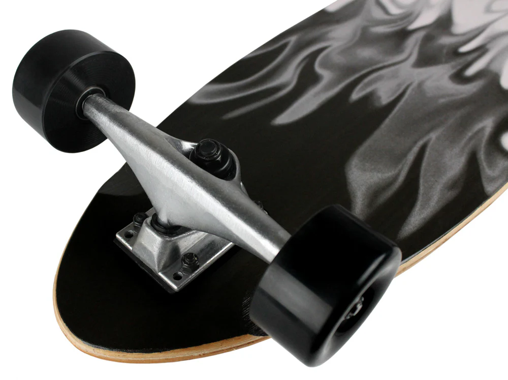 Krown Longboard Complete Pintail Grey/White Flame - Image 3