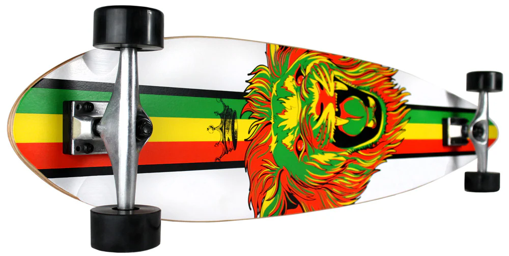 Krown Longboard Complete Pintail Rasta Lion - Image 2