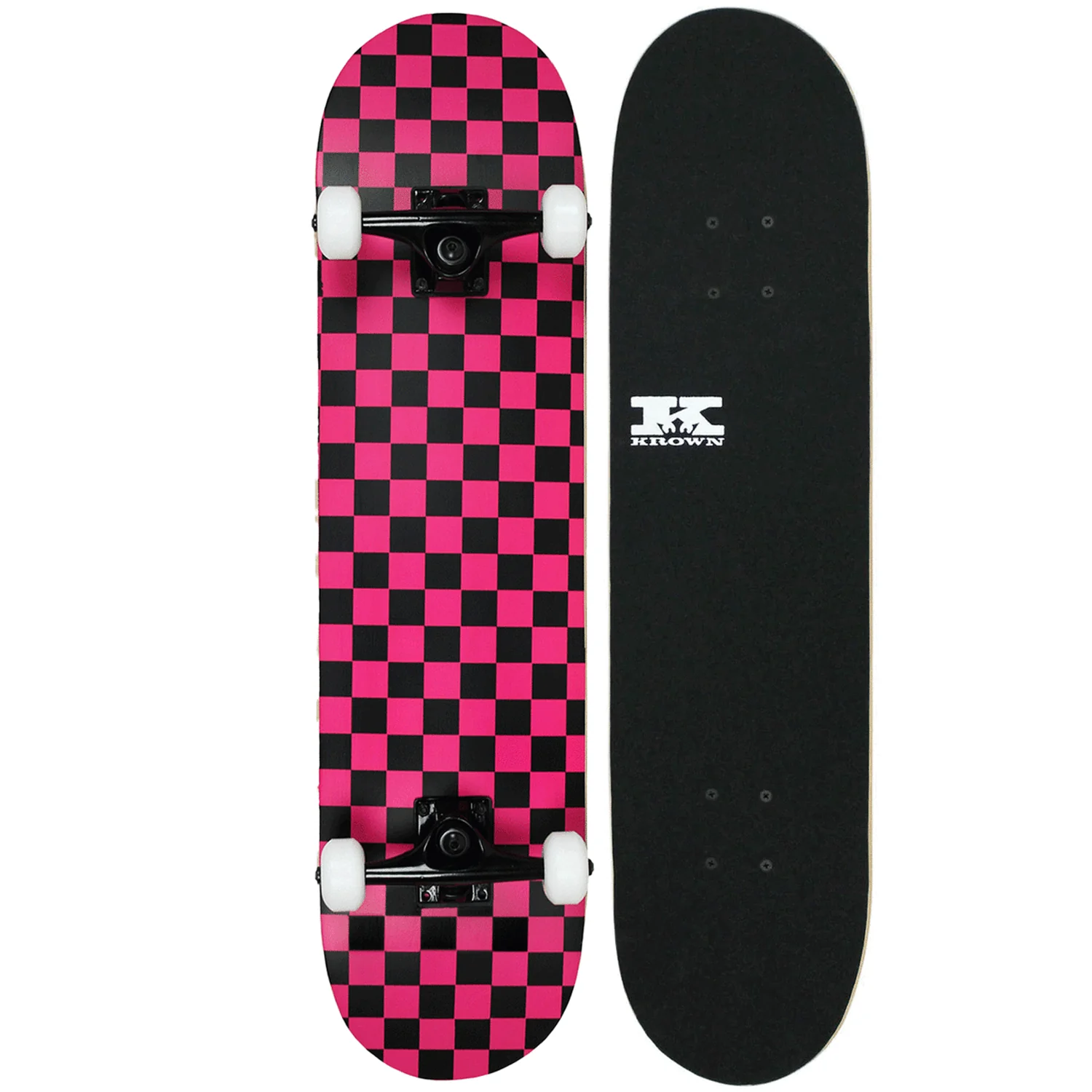 Krown Rookie Complete Black/Pink Checker 7.5"