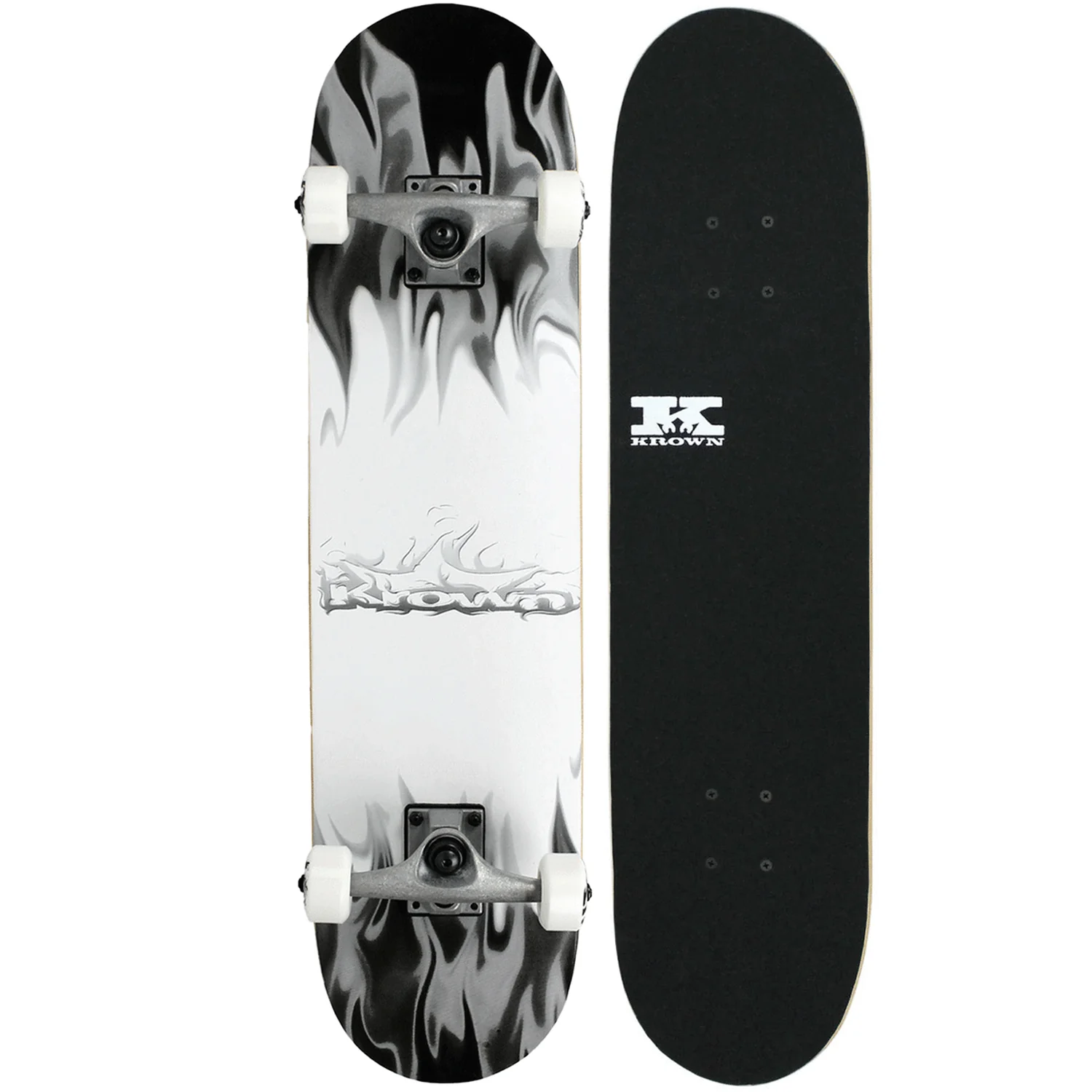 Krown Rookie Complete Grey/White Flame 7.5"