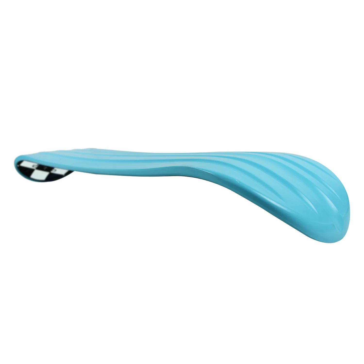 Krown Snowskate 9" x 32" Checker Cyan Blue - Image 3