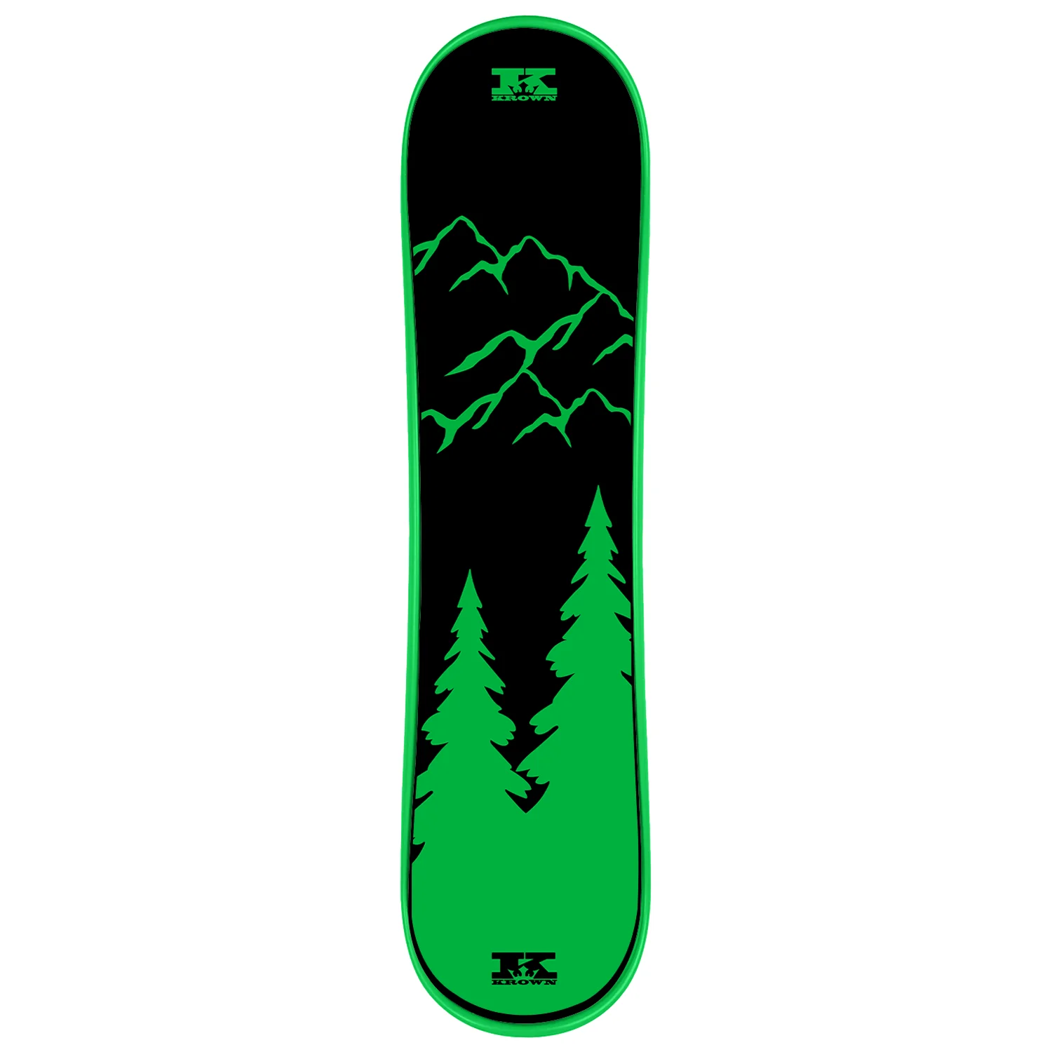 Krown Snowskate 9" x 35" Mountain Scape Green