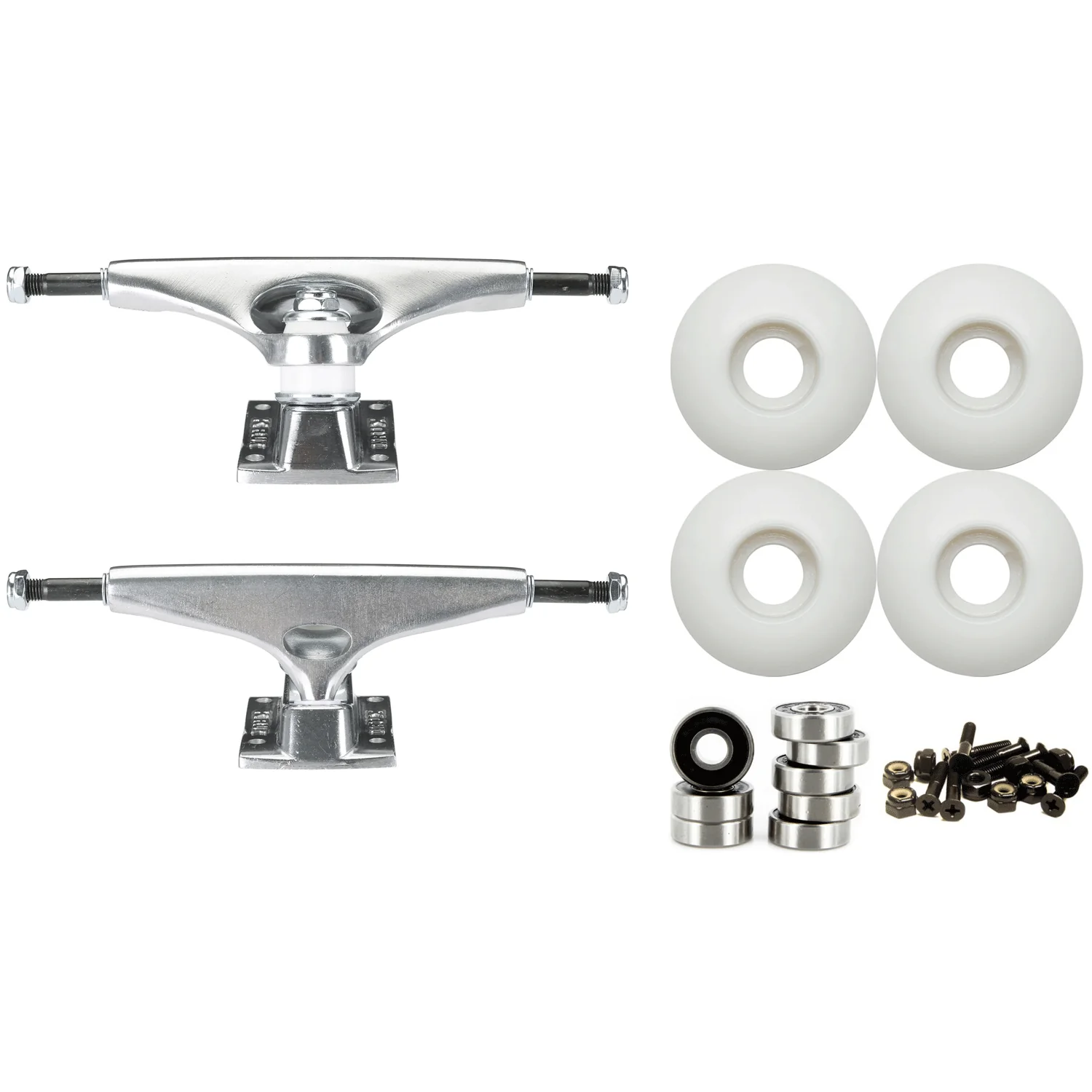 Krux K5 (8.0") Skateboard Trucks 52mm Wheels and Bearing Combo Package