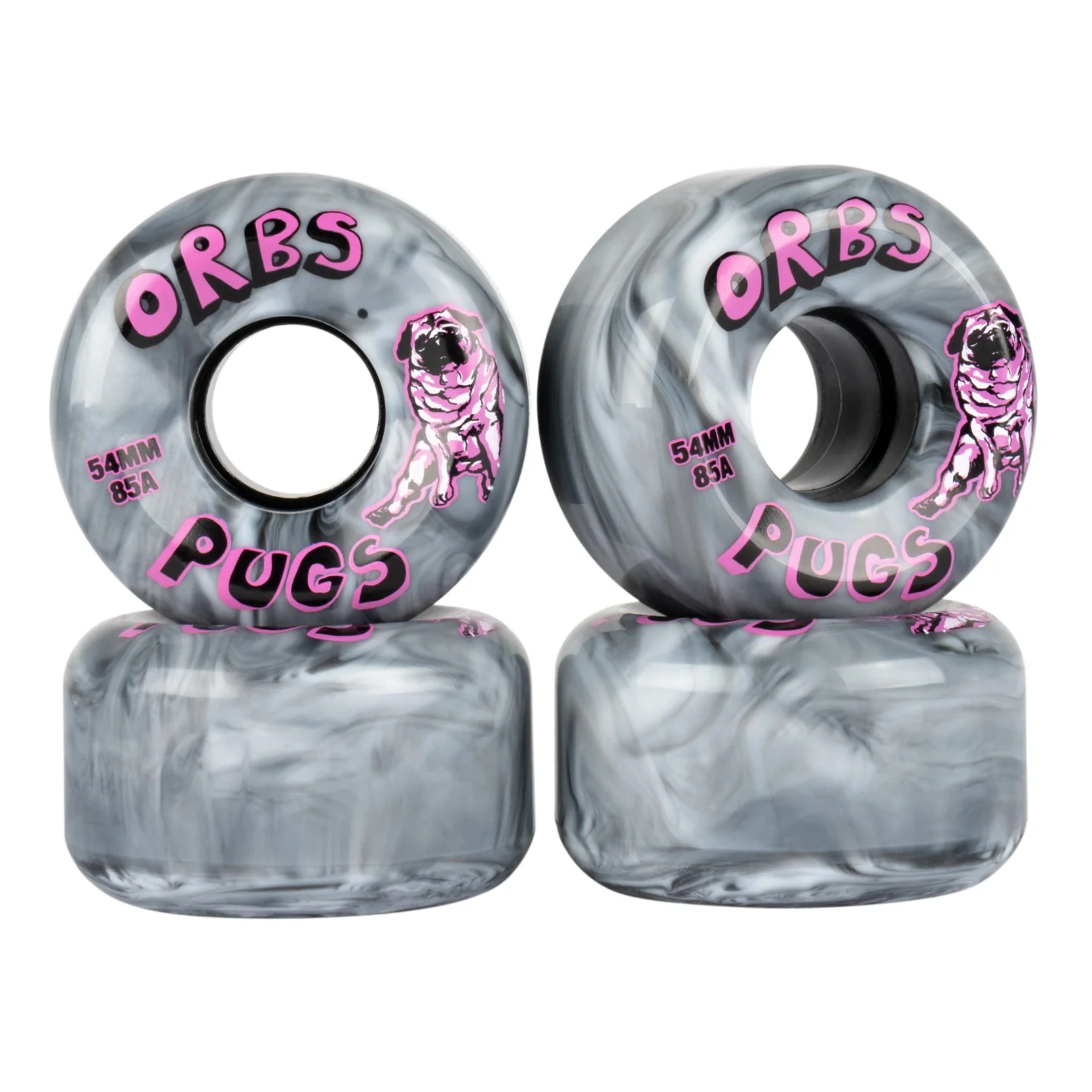 Krux Skateboard Trucks DLK Raw 8.25" Welcome 54mm 85A Orbs, Bones Reds Bearings - Image 3