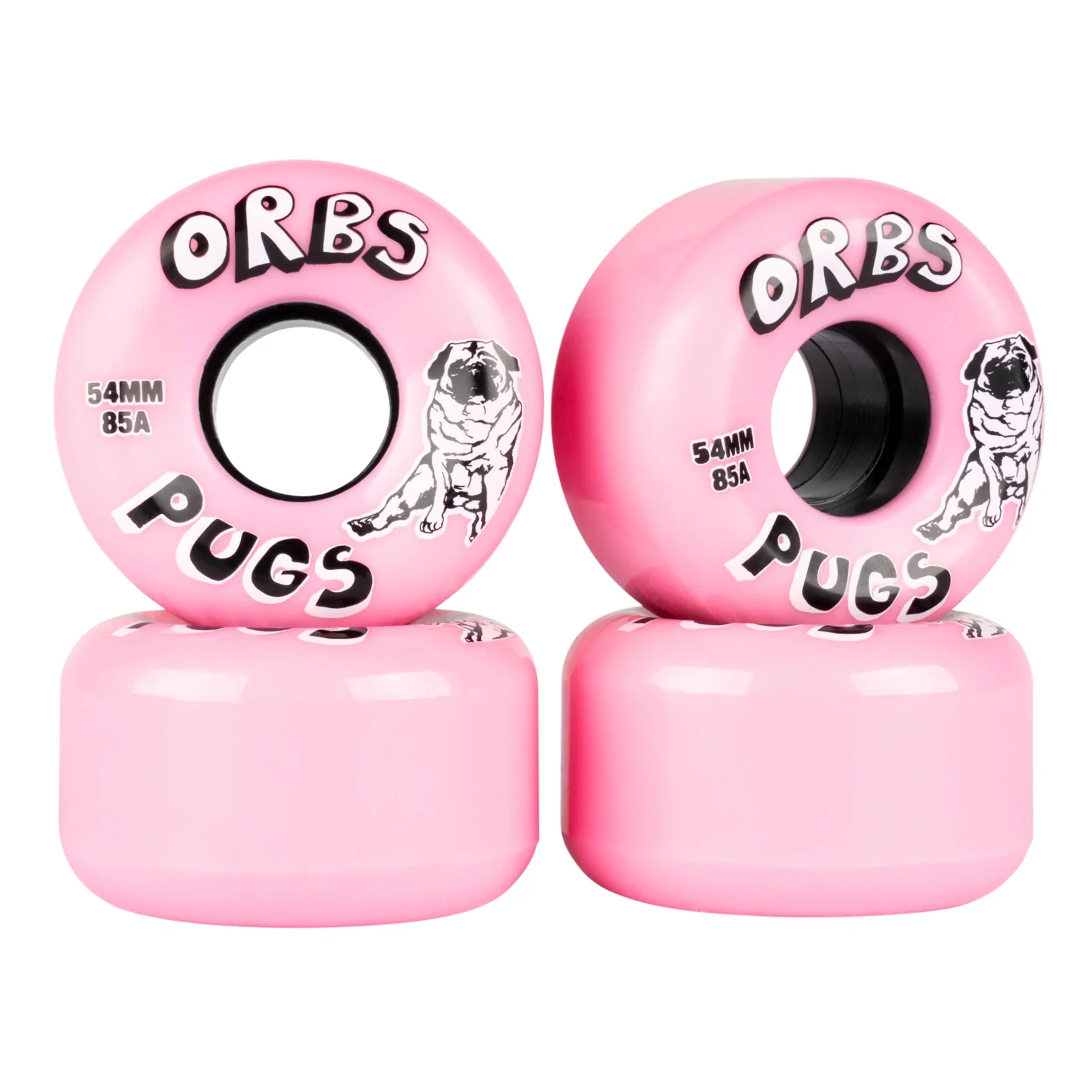 Krux Skateboard Trucks DLK Raw 8.25" Welcome Orb Pug 54mm, Bones Reds Bearings - Image 3
