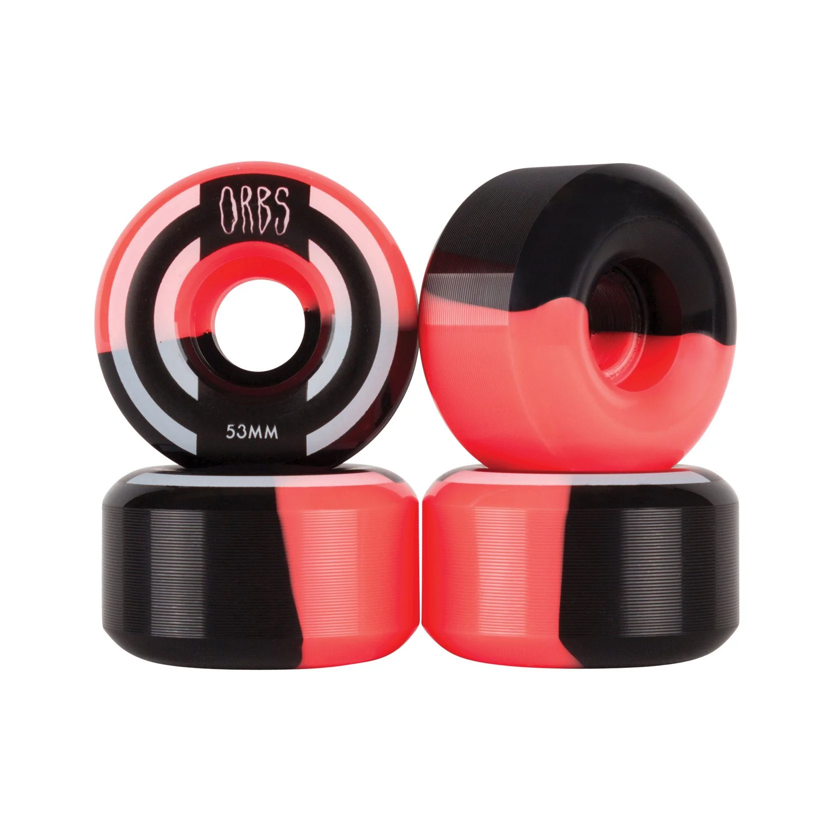 Krux Skateboard Trucks DLK Raw 8.25" Welcome Orbs 53mm 99A, Bones Reds Bearings - Image 3