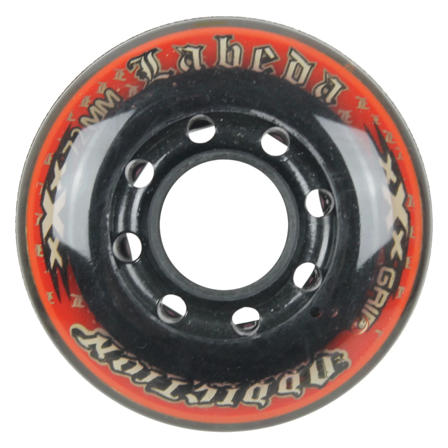 Labeda Roller Hockey Wheels - Addiction 72mm 76A Red/Black (Single)
