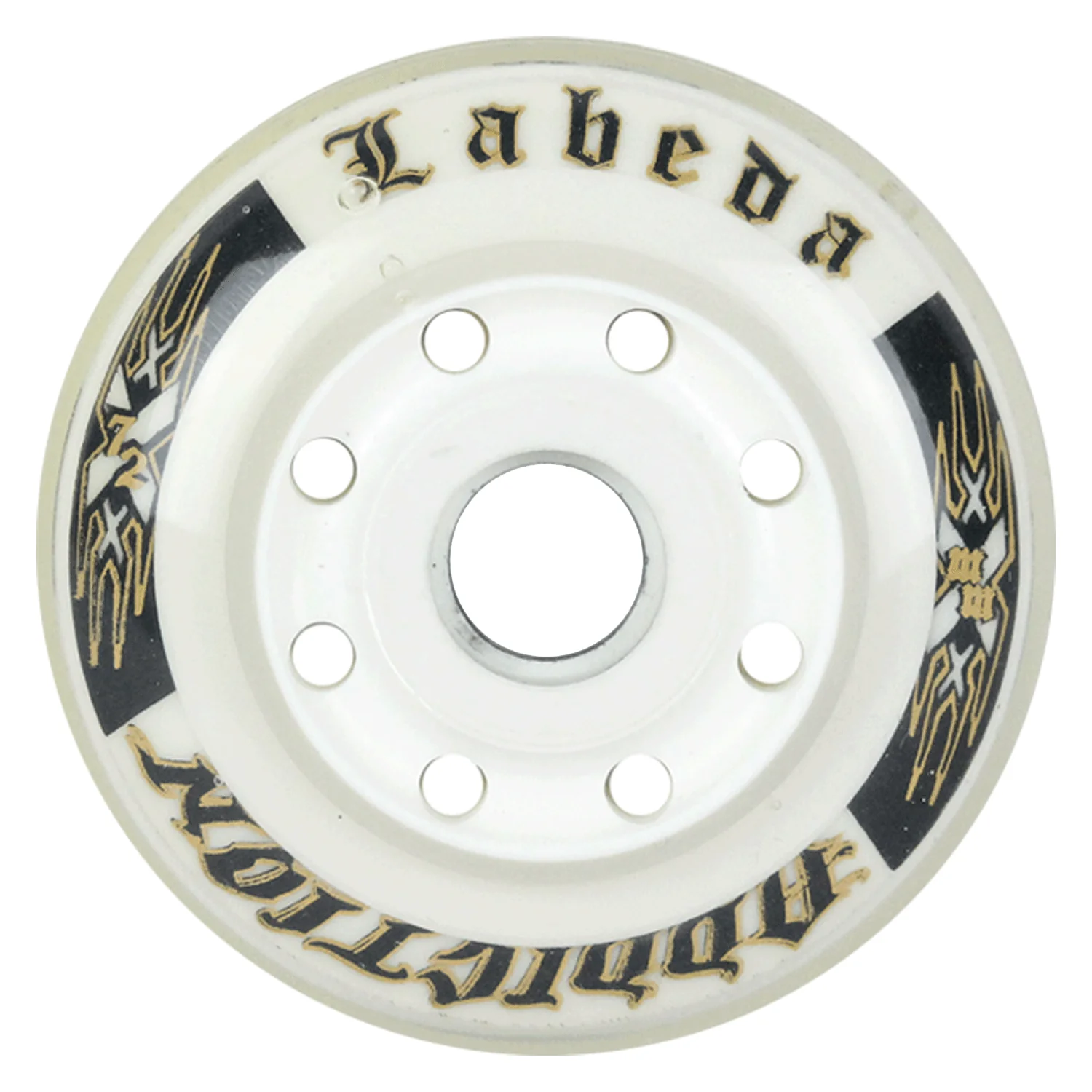 Labeda Roller Hockey Wheels - Addiction Micro 72mm 76A White (4-Pack) - Image 2