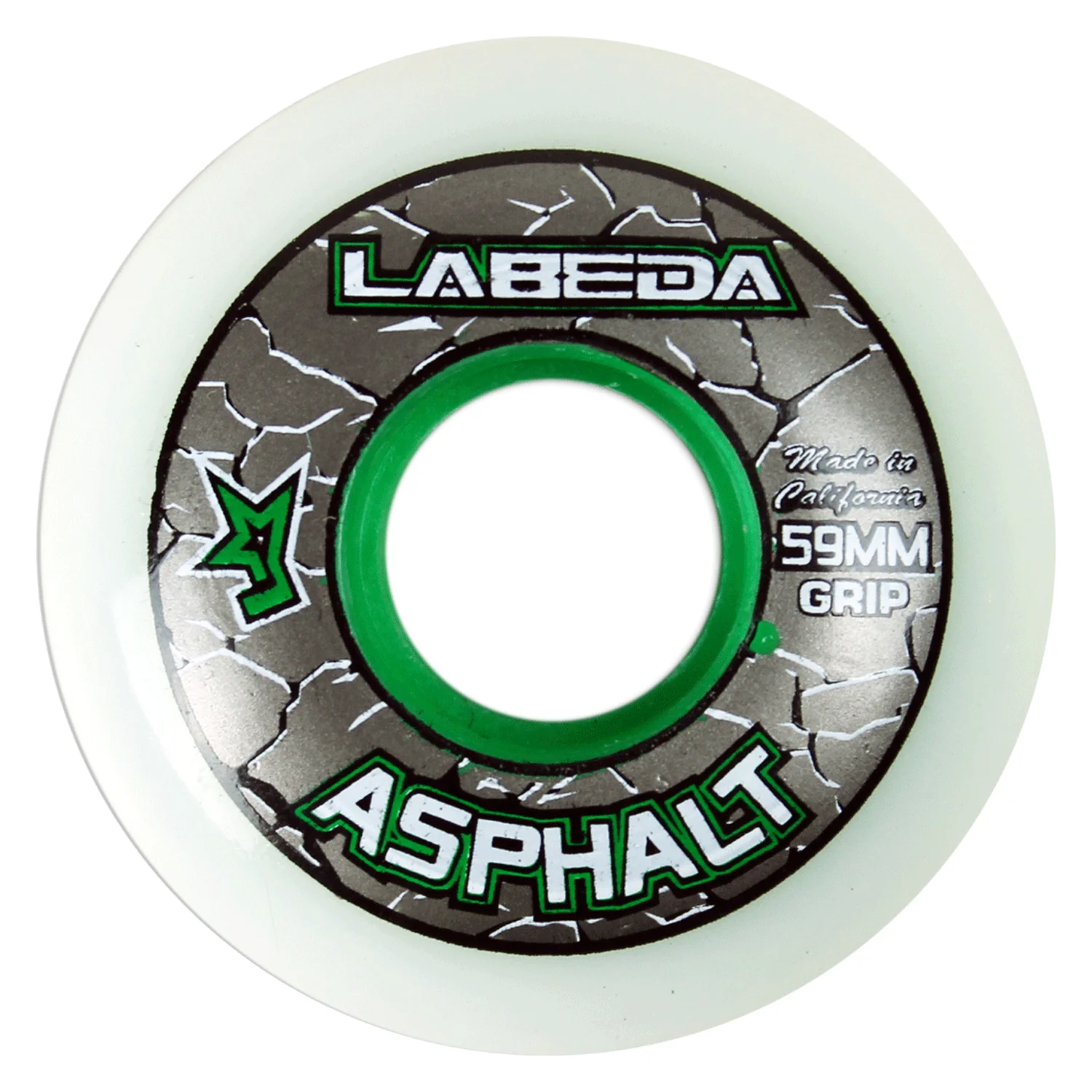 Labeda Roller Hockey Wheels - Asphalt Gripper 59mm 83A White (Single)