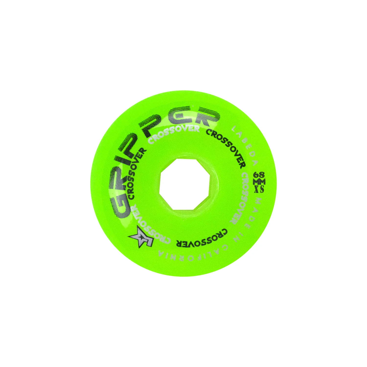 Labeda Roller Hockey Wheels - Gripper Combo 68/72 Youth HiLo 74A Green/Red (8-Pack) - Image 4